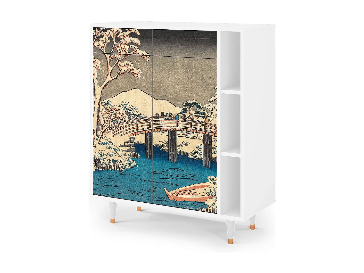 Credenza - 96х110х41 cm - BS6 - Katabira River, Bianco