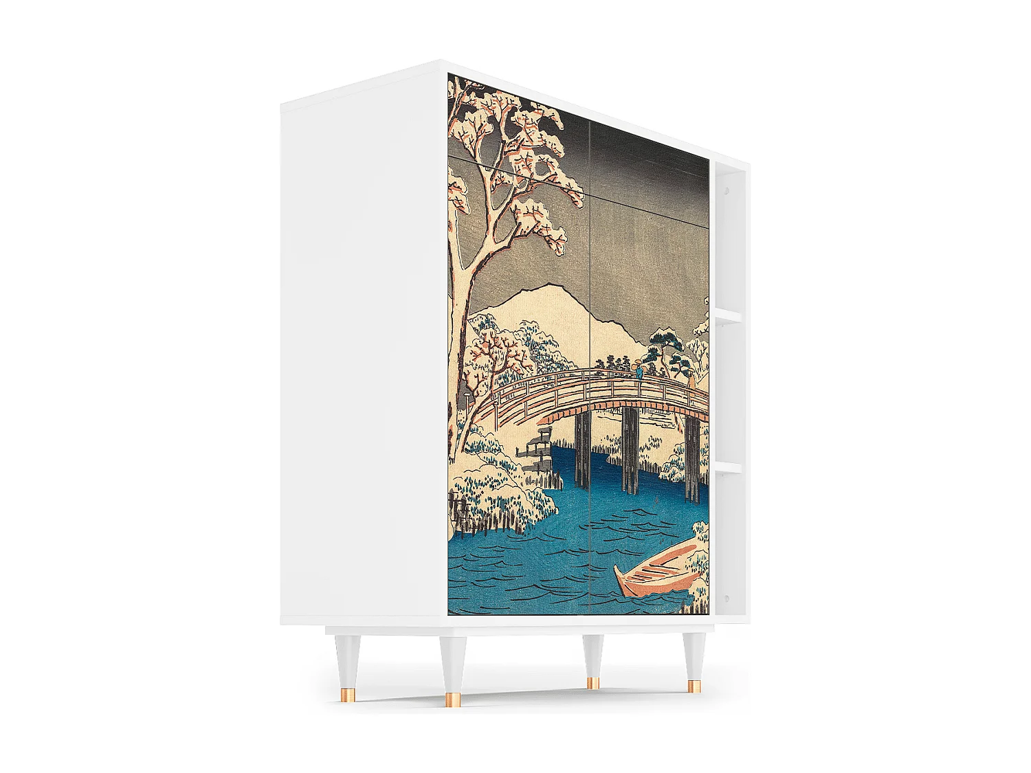 Credenza - 96х110х41 cm - BS6 - Katabira River, Bianco
