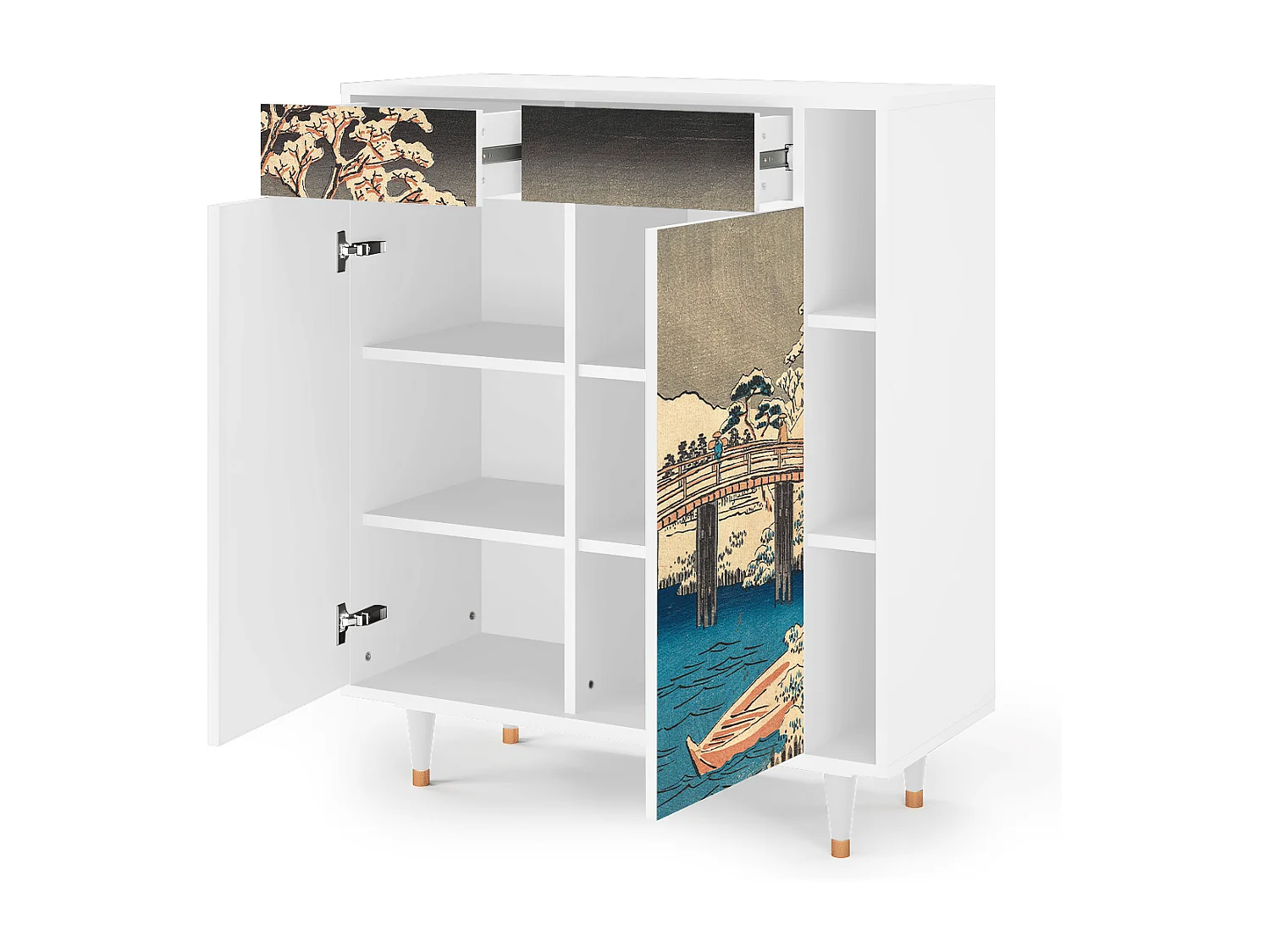 Credenza - 96х110х41 cm - BS6 - Katabira River, Bianco