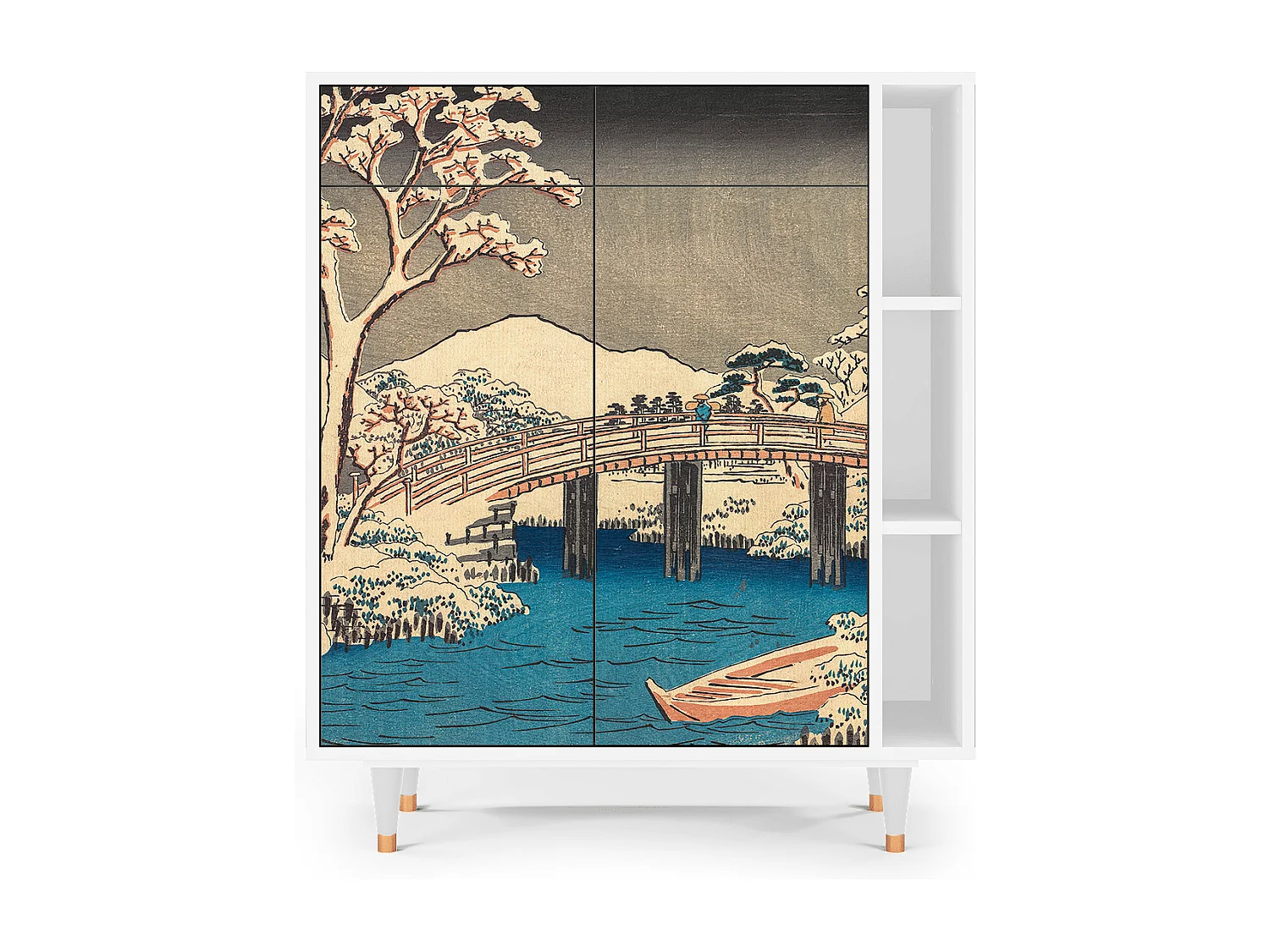 Credenza - 96х110х41 cm - BS6 - Katabira River, Bianco
