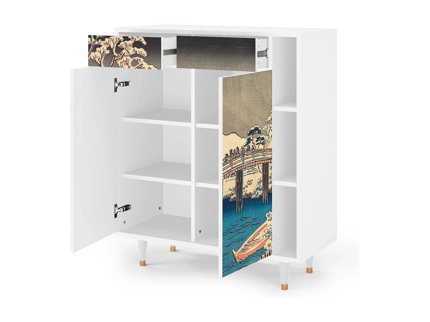 Credenza - 96х110х41 cm - BS6 - Katabira River, Bianco