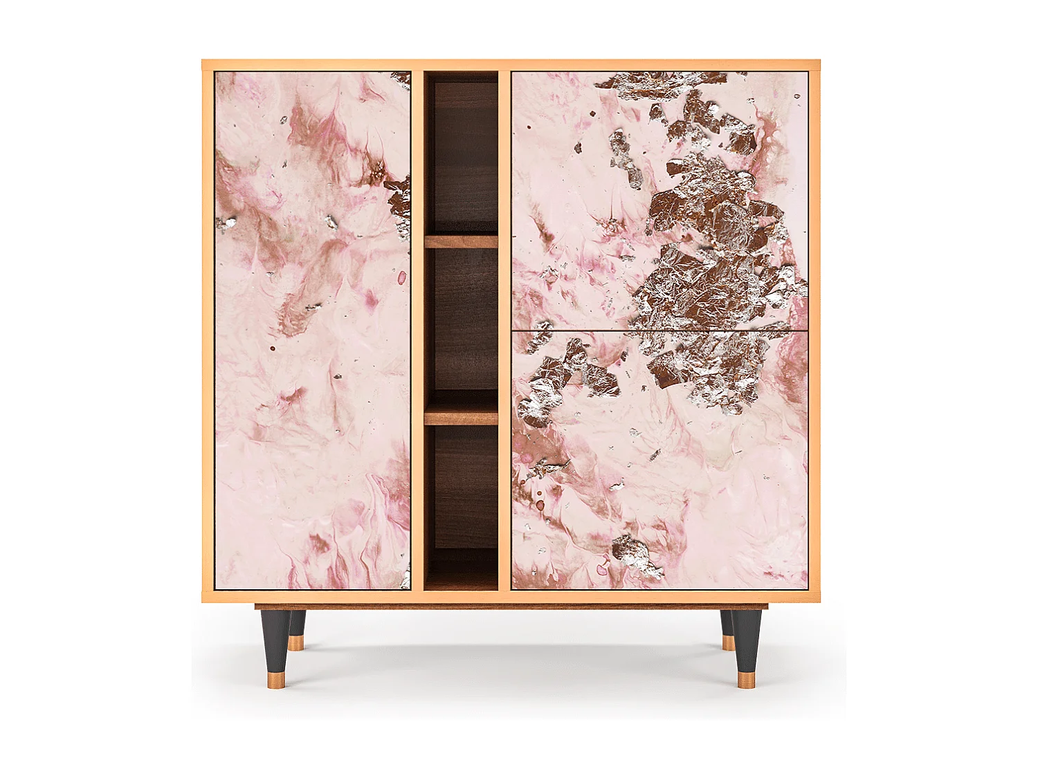 Buffet - 94х96х41 cm - BS5 - Cotton Candy, Noyer