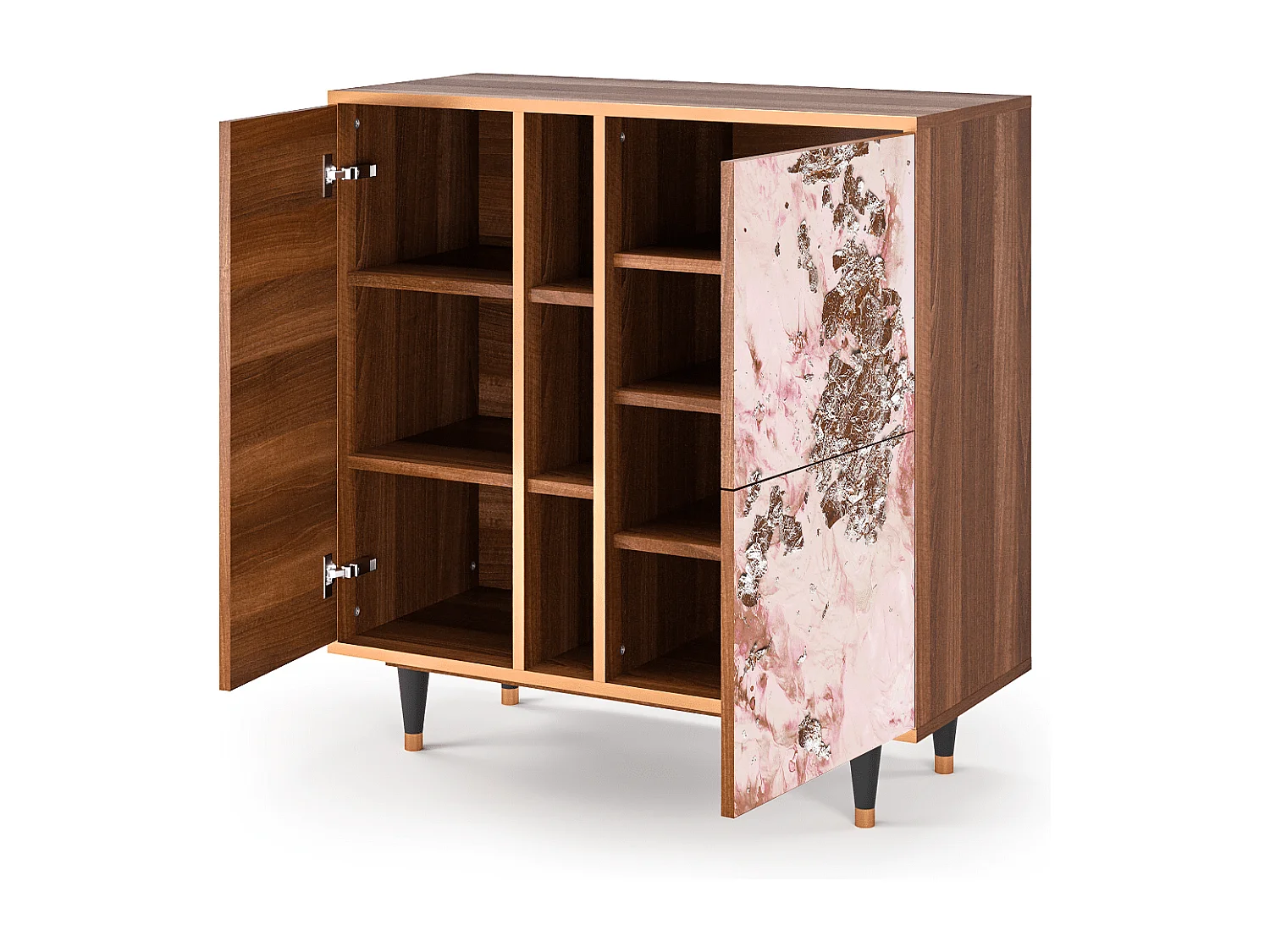 Credenza - 94х96х41 cm - BS5 - Cotton Candy, Noce