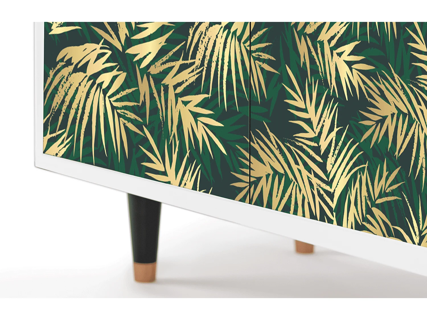 Kredens - 94x96x48 cm - BS3 - Sunny Palm Tree, Biały