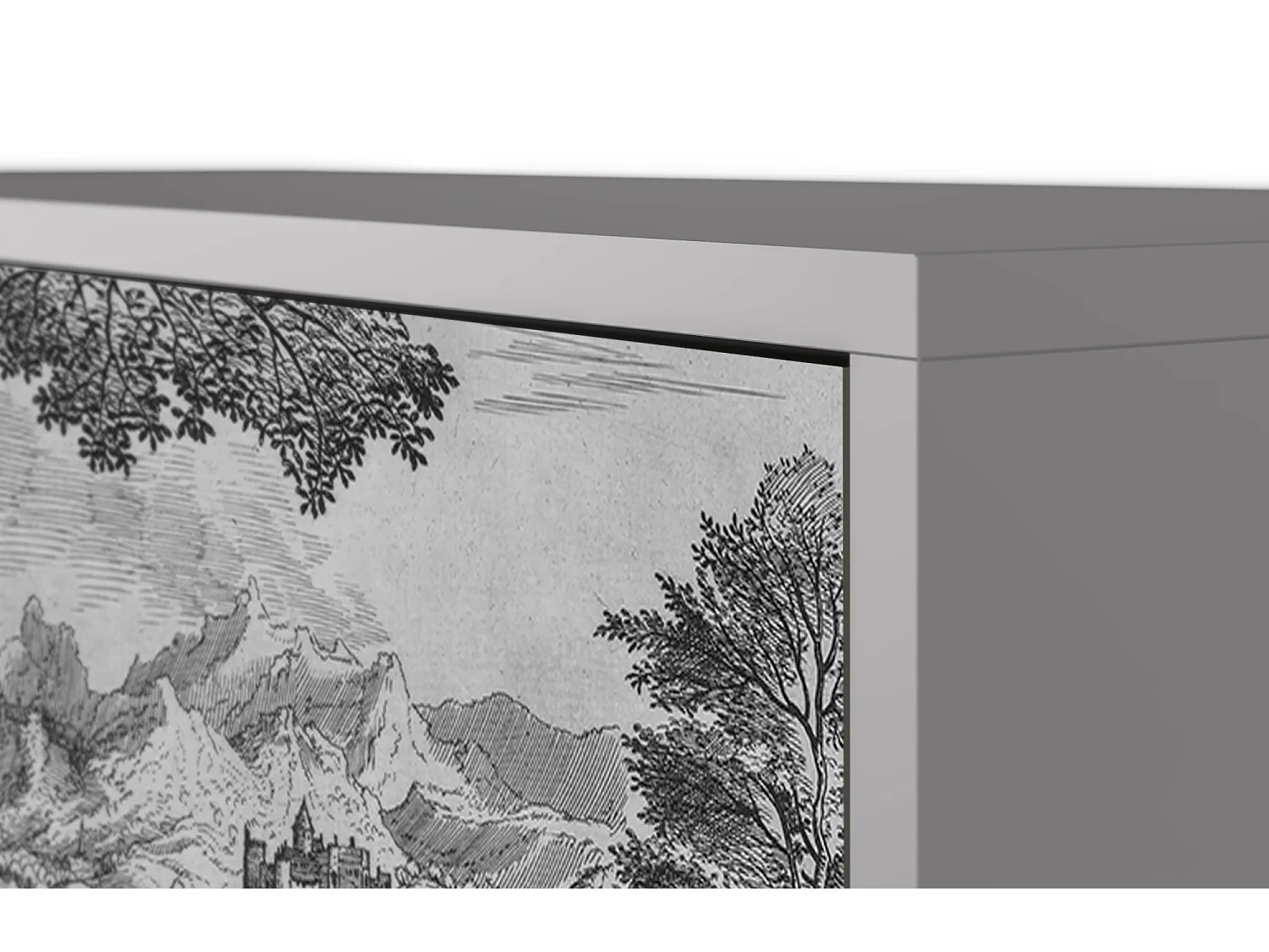 Aparador - 115х84х41 cm - S3 - Milites Requiescentes, Cinza