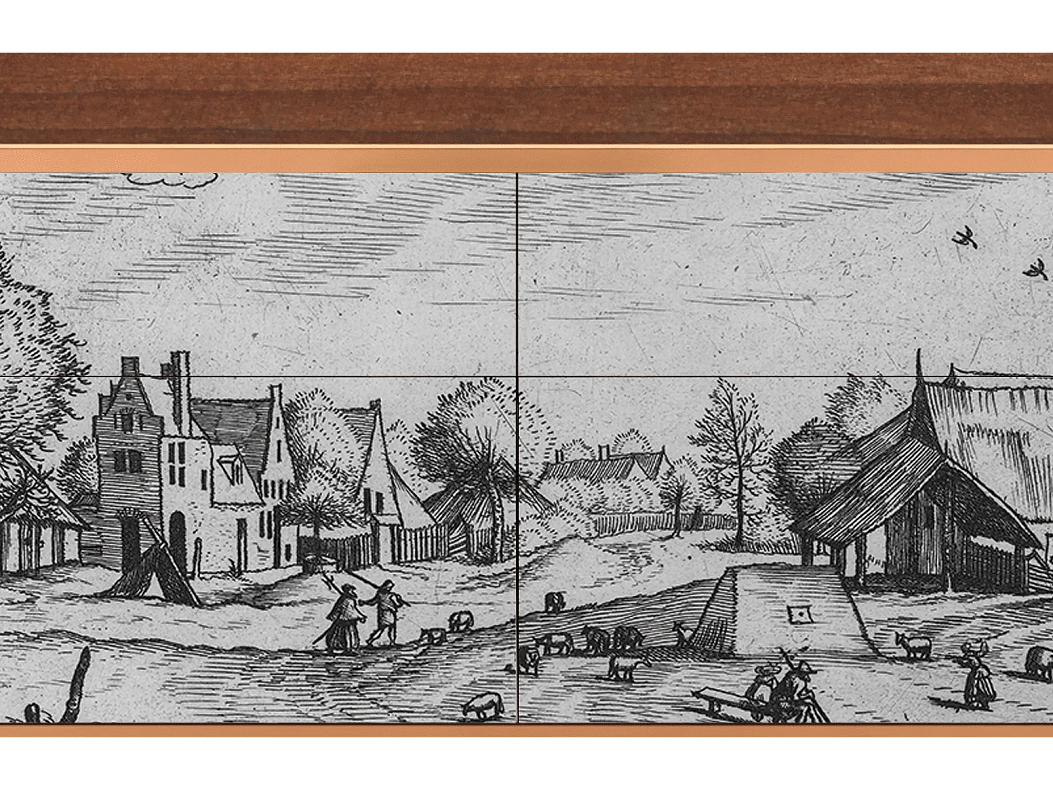 Aparador - 115x85x48 cm - BS4 - Country Village, Nogal