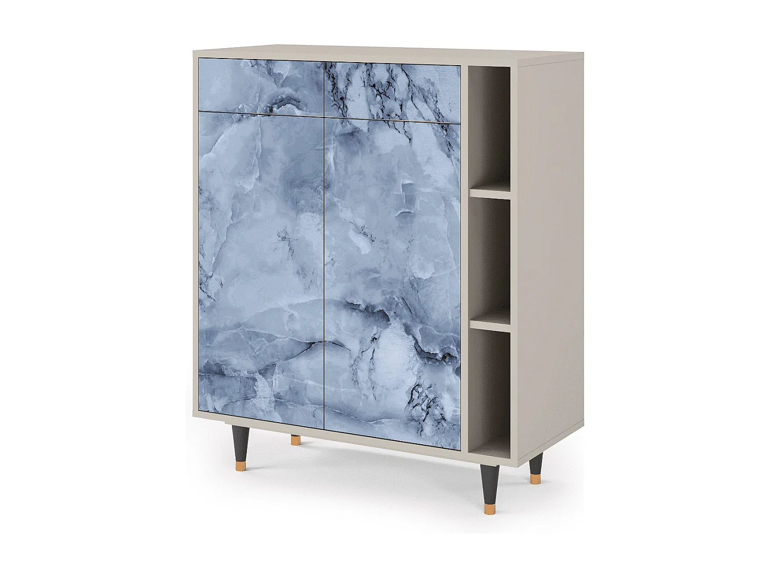 Sideboard - 96х110х41 cm - BS6 - Feather Ice, Sand