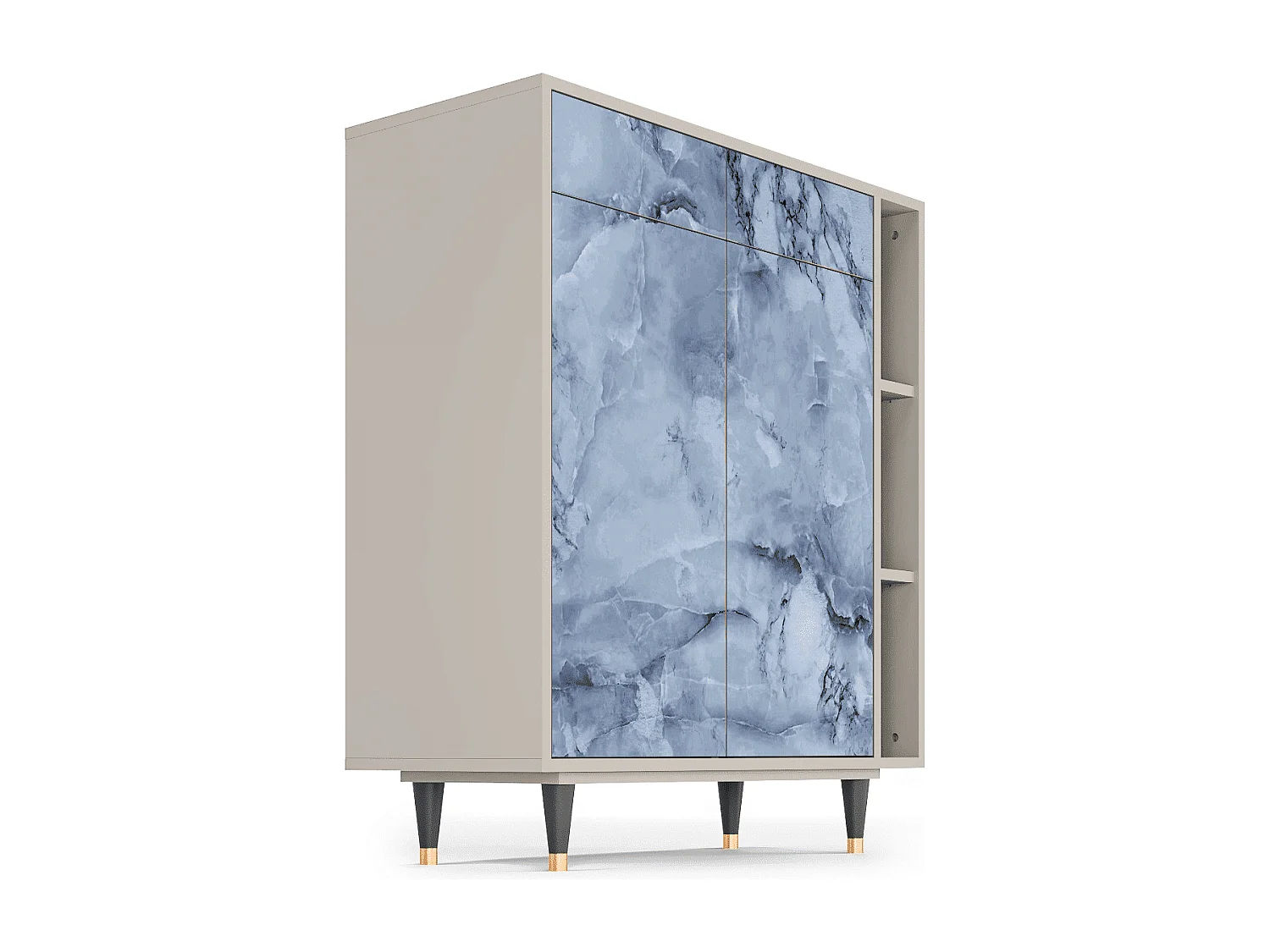 Sideboard - 96х110х41 cm - BS6 - Feather Ice, Sand