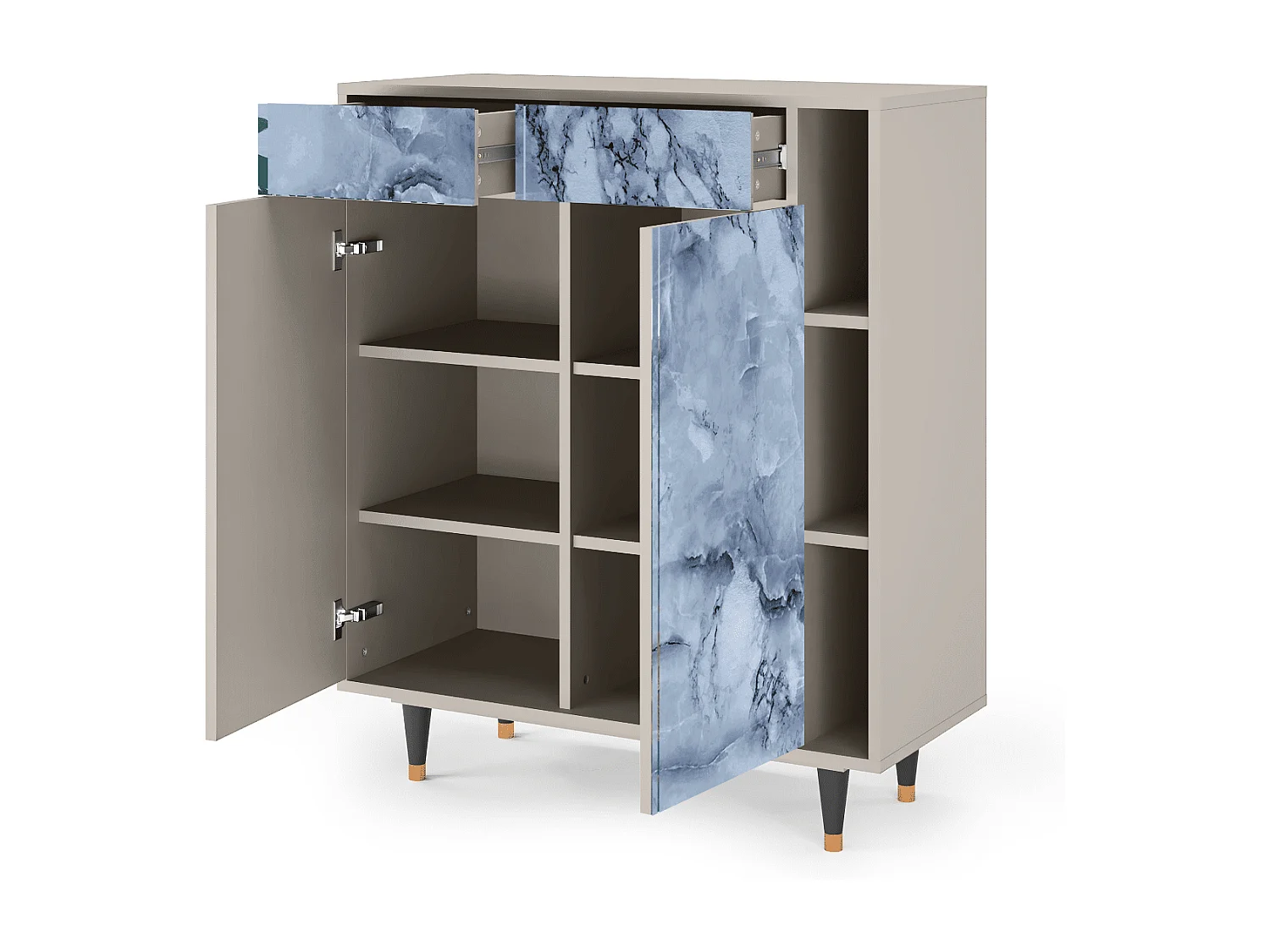 Sideboard - 96х110х41 cm - BS6 - Feather Ice, Sand