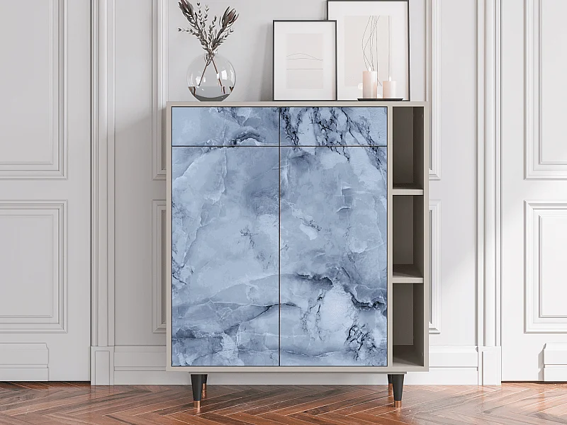 Kredens - 96х110х41 cm - BS6 - Feather Ice, Piaskowy