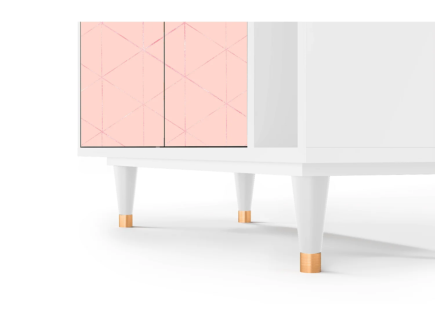 Credenza - 96х110х41 cm - BS6 - Rose Quartz, Bianco