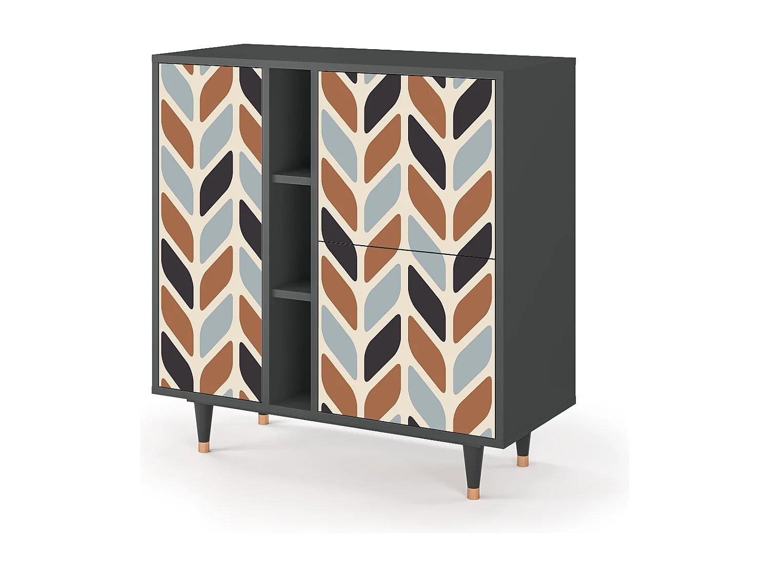 Buffet - 94х96х41 cm - BS5 - Beige Laure, Anthracite