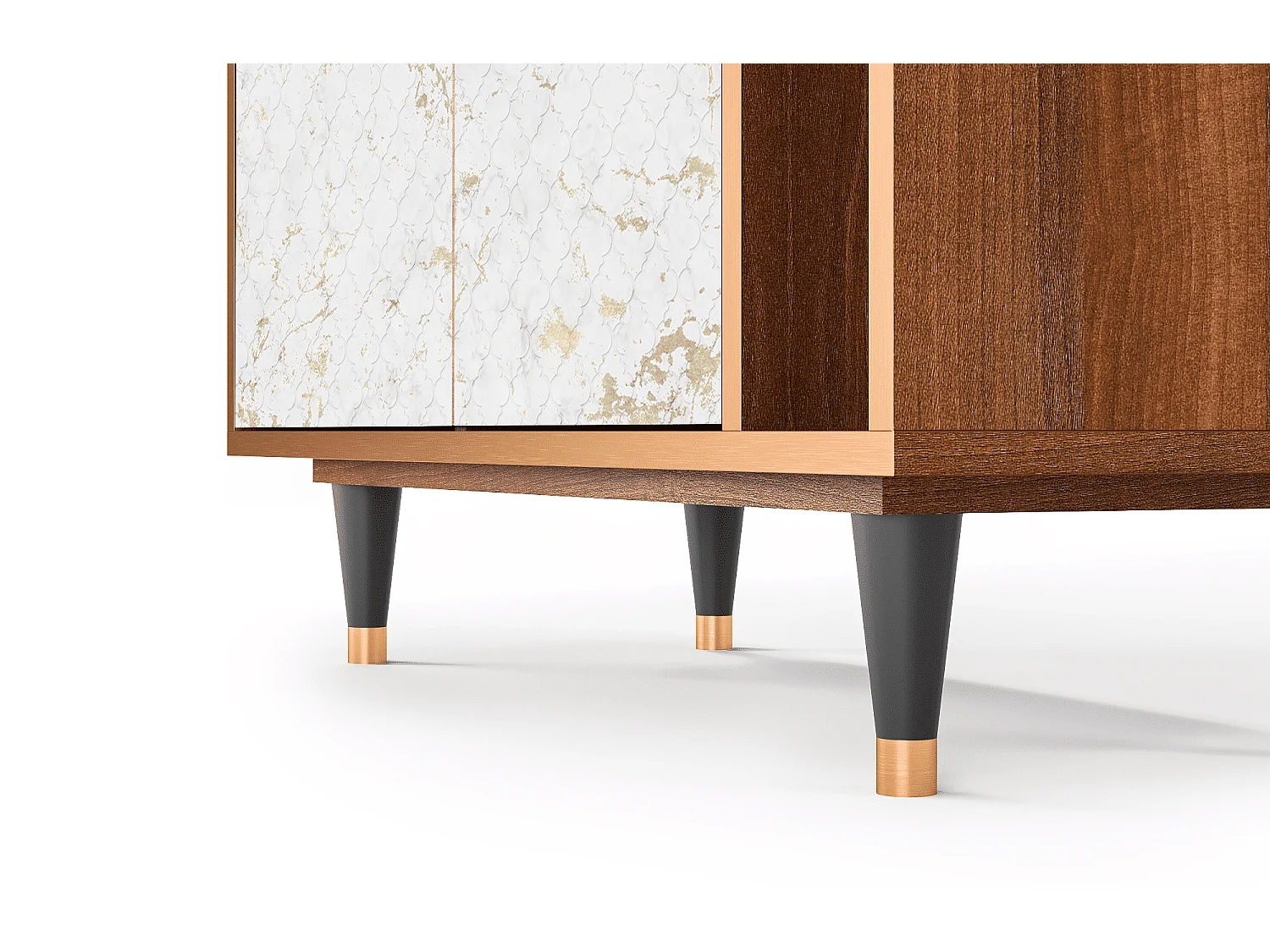 Credenza - 96х110х41 cm - BS6 - Sweet Cotton, Noce