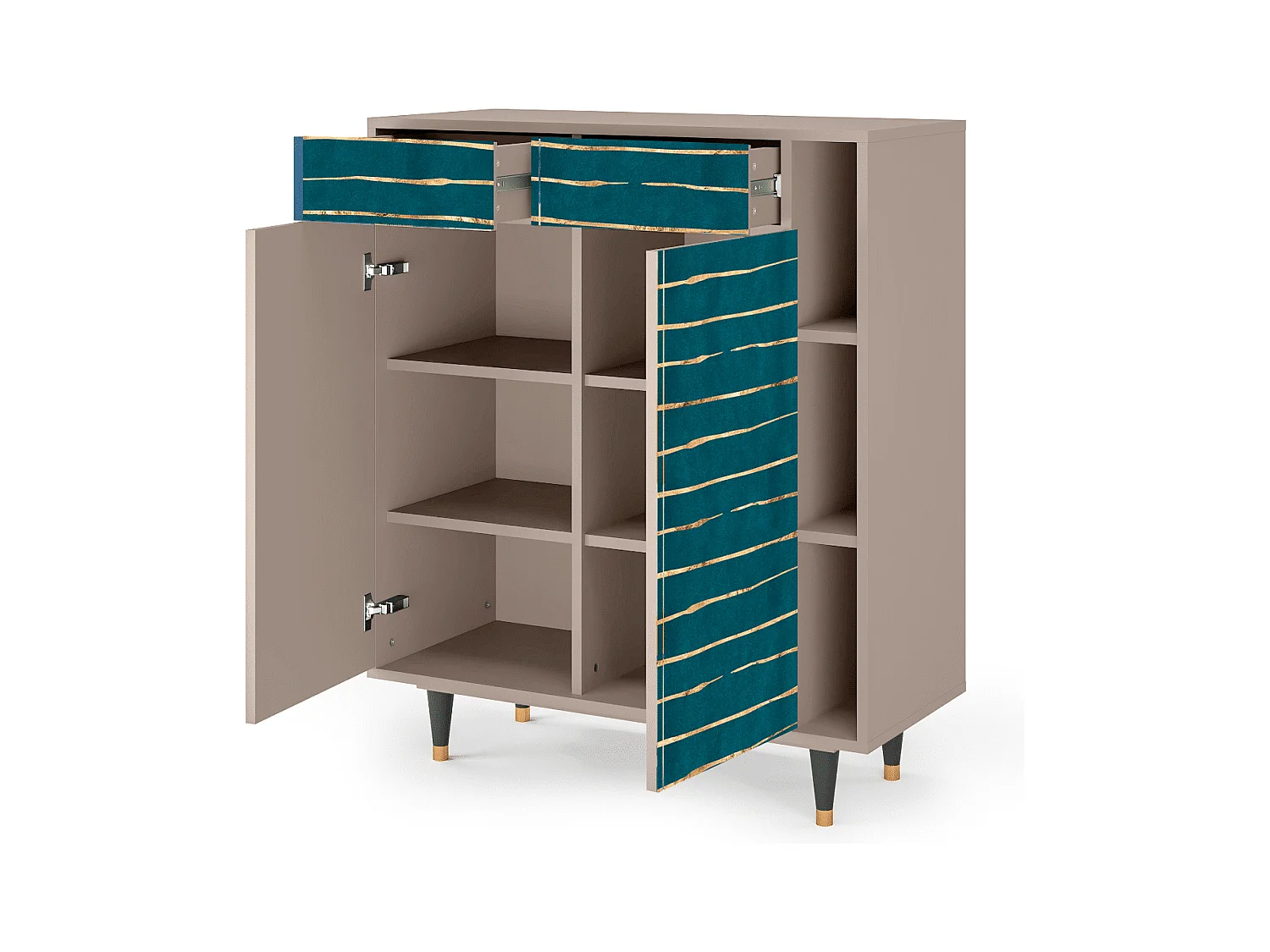 Kredens - 96х110х41 cm - BS6 - Ocean Drive, Latte