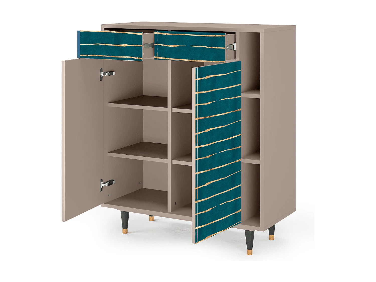 Kredens - 96х110х41 cm - BS6 - Ocean Drive, Latte