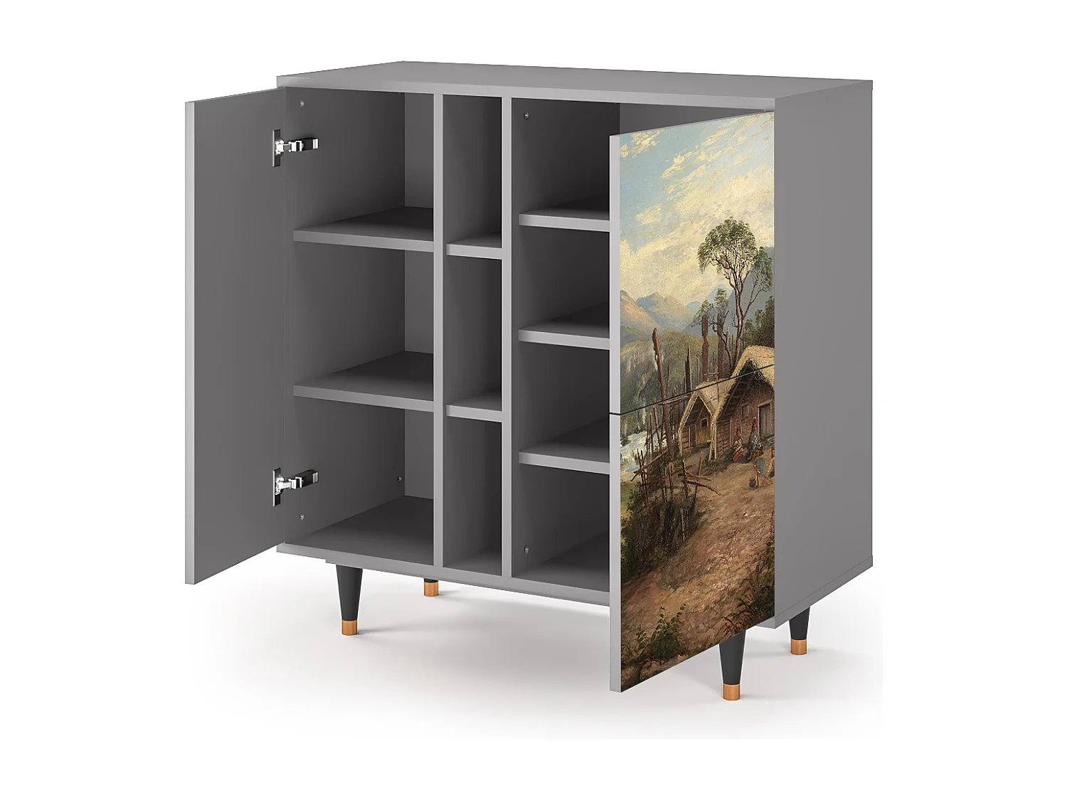 Credenza - 94х96х41 cm - BS5 - View Across the Plains , Grigio