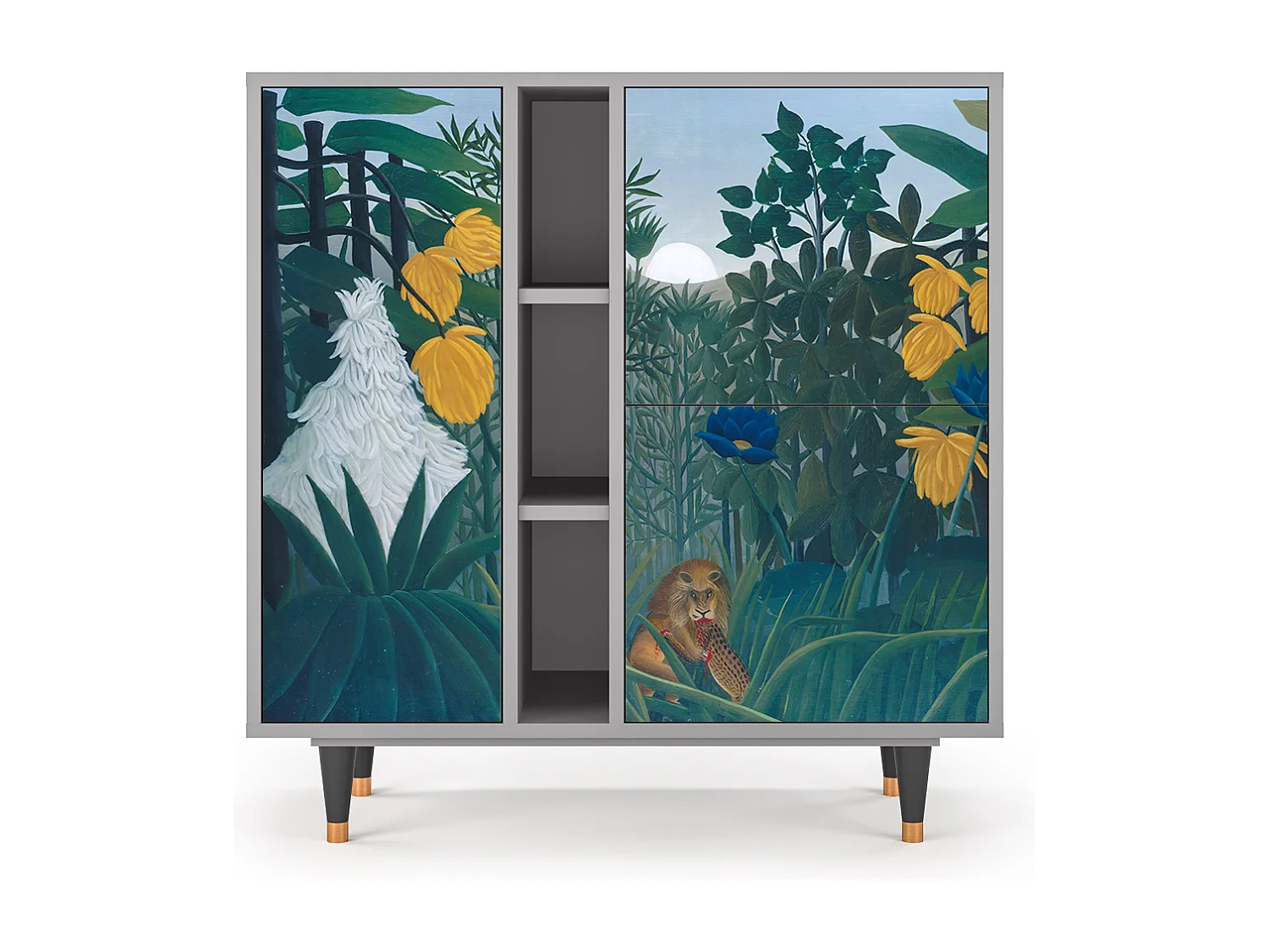 Dressoir - 94х96х41 cm - BS5 - The Repast of the Lion, Grijs