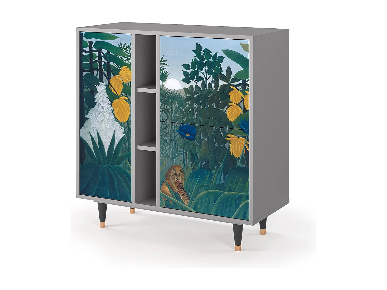 Dressoir - 94х96х41 cm - BS5 - The Repast of the Lion, Grijs