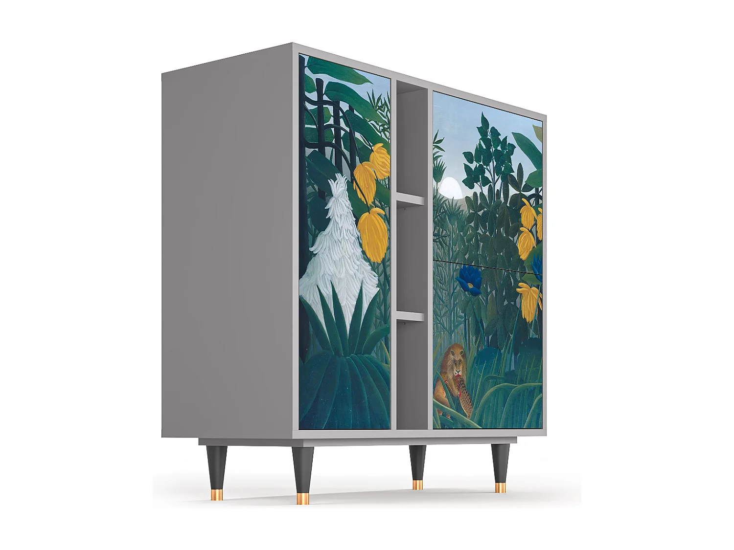 Dressoir - 94х96х41 cm - BS5 - The Repast of the Lion, Grijs