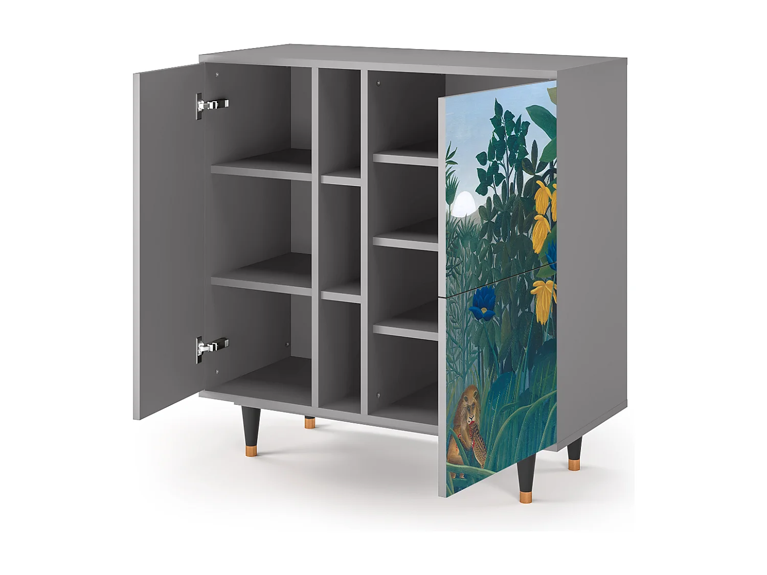 Dressoir - 94х96х41 cm - BS5 - The Repast of the Lion, Grijs