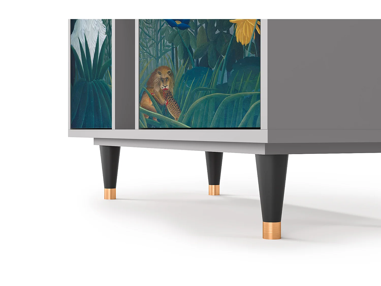 Kredens - 94х96х41 cm - BS5 - The Repast of the Lion, Szary