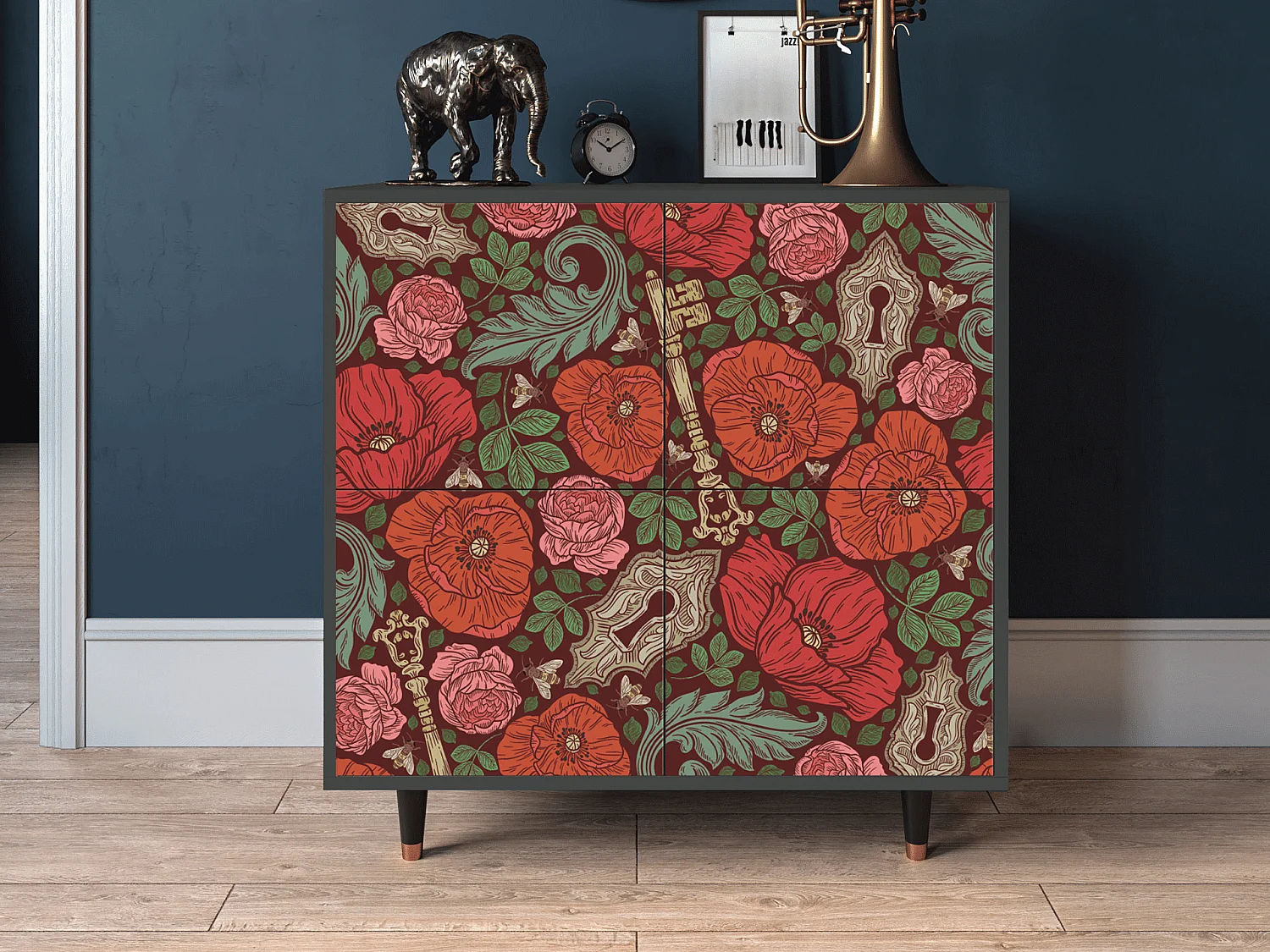 Buffet - 94x96x48 cm - BS3 - Poppy Garden, Anthracite