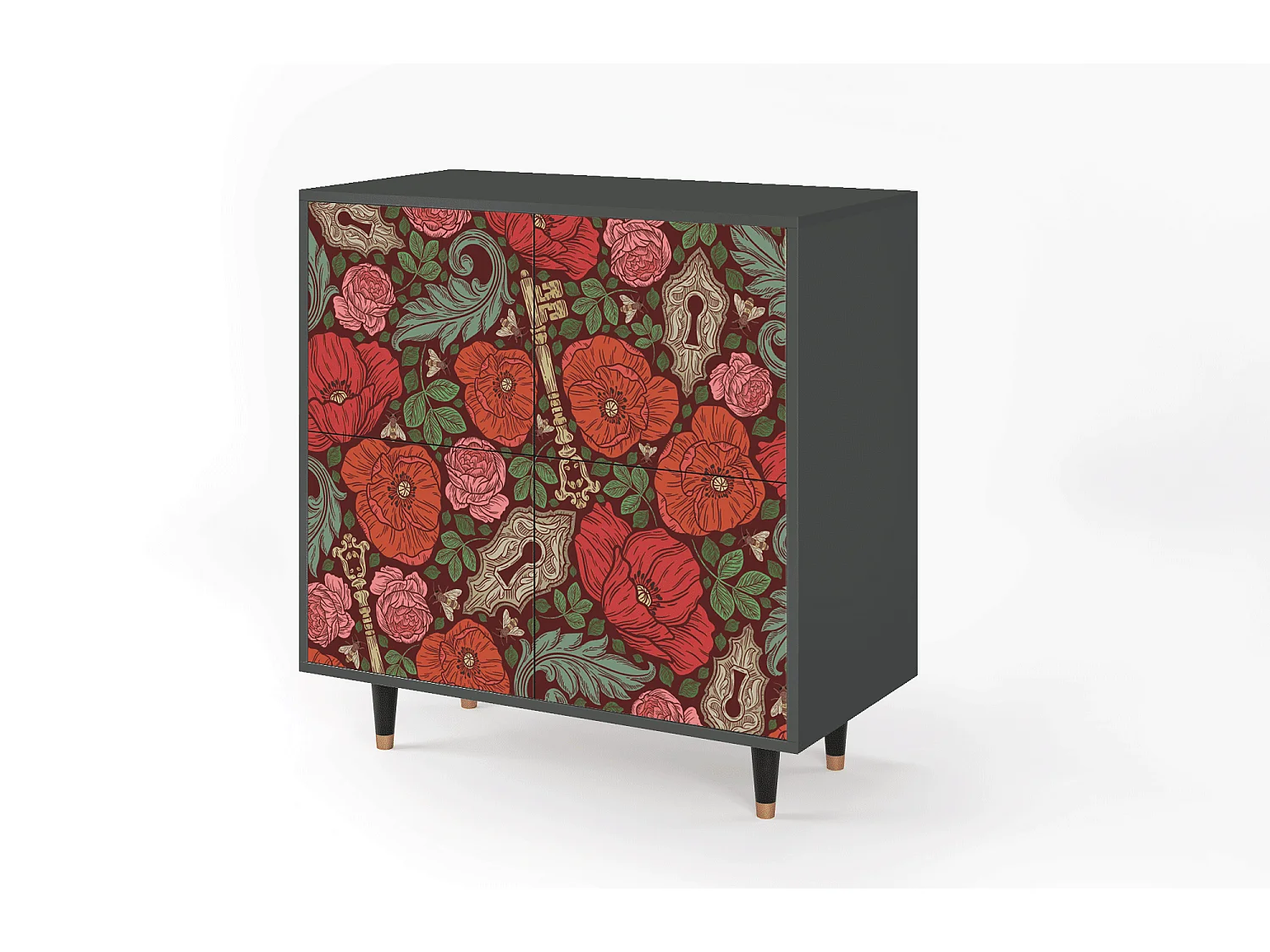 Buffet - 94x96x48 cm - BS3 - Poppy Garden, Anthracite