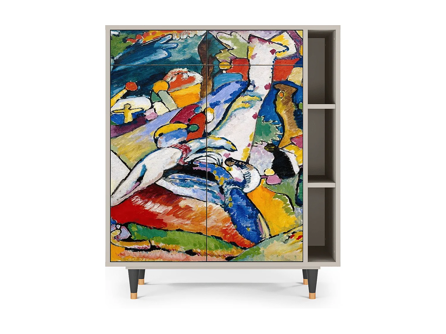 Kredens - 96х110х41 cm - BS6 - Improvisation 26  , Piaskowy