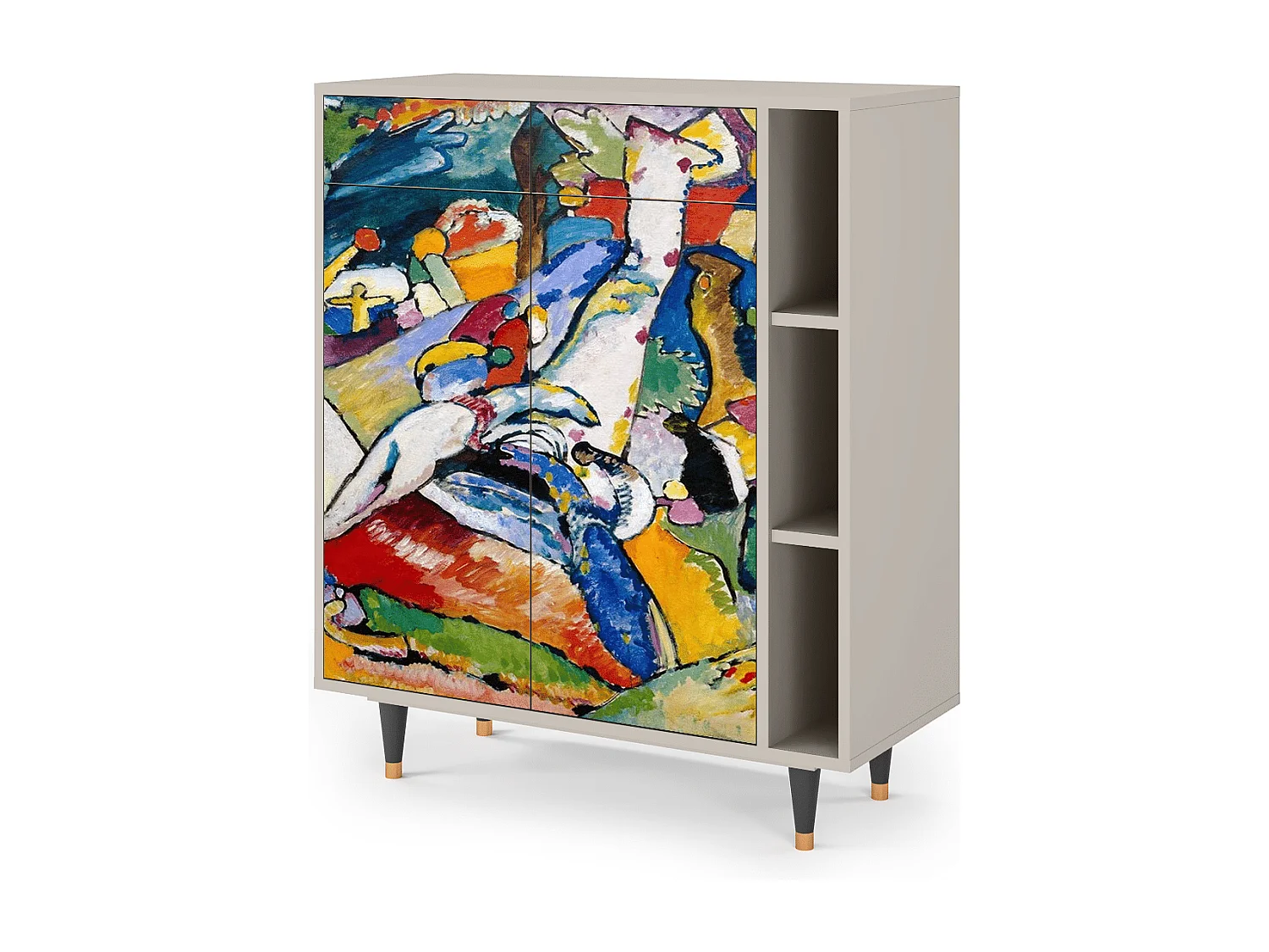 Kredens - 96х110х41 cm - BS6 - Improvisation 26  , Piaskowy