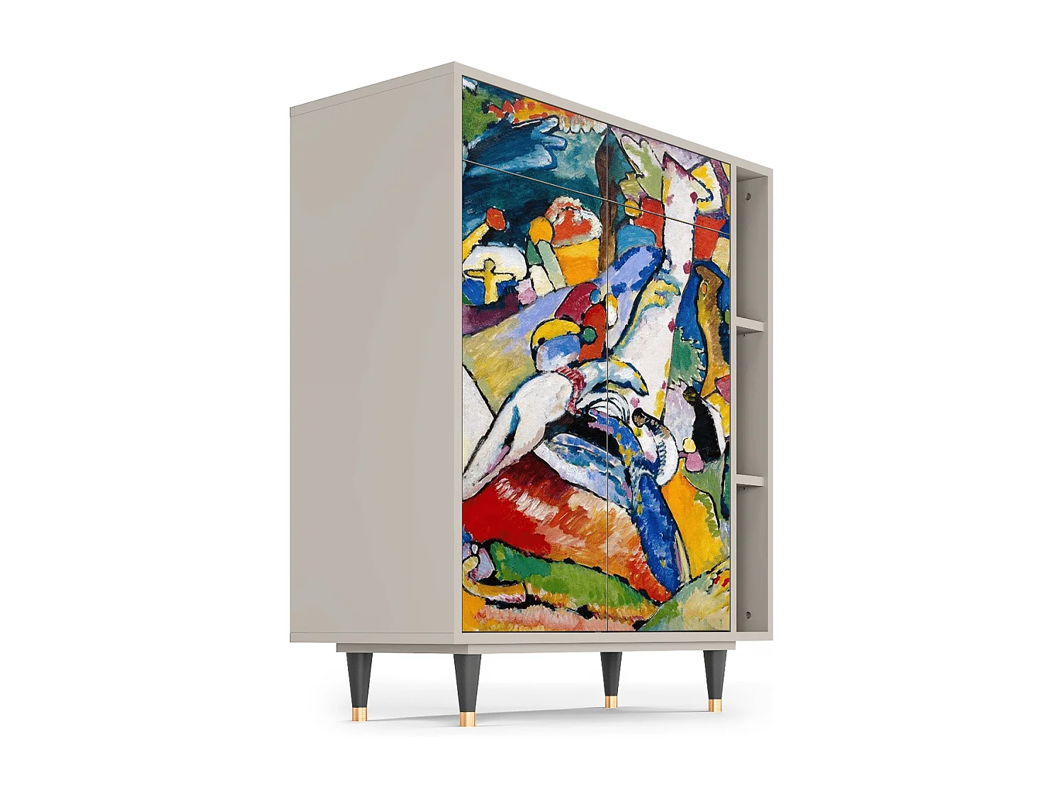 Kredens - 96х110х41 cm - BS6 - Improvisation 26  , Piaskowy