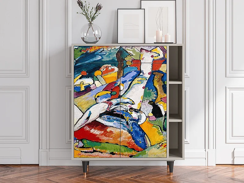 Kredens - 96х110х41 cm - BS6 - Improvisation 26  , Piaskowy