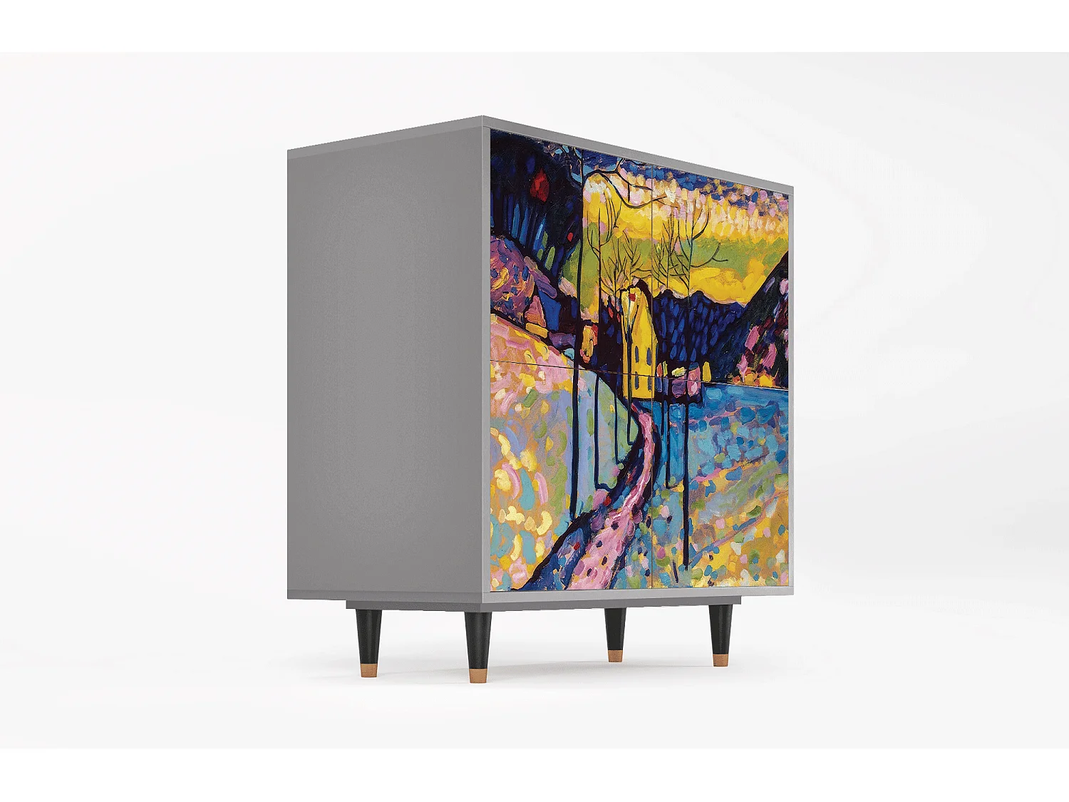 Buffet - 94x96x48 cm - BS3 - Winter Landscape, Gris