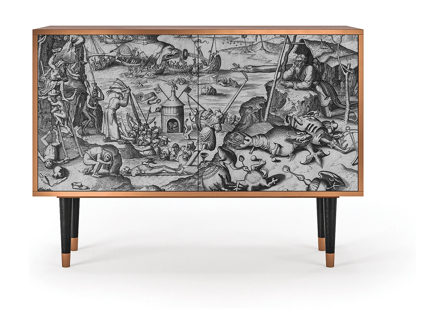 Kredens - 115x85x48 cm - BS4 - The Temptation, Orzech