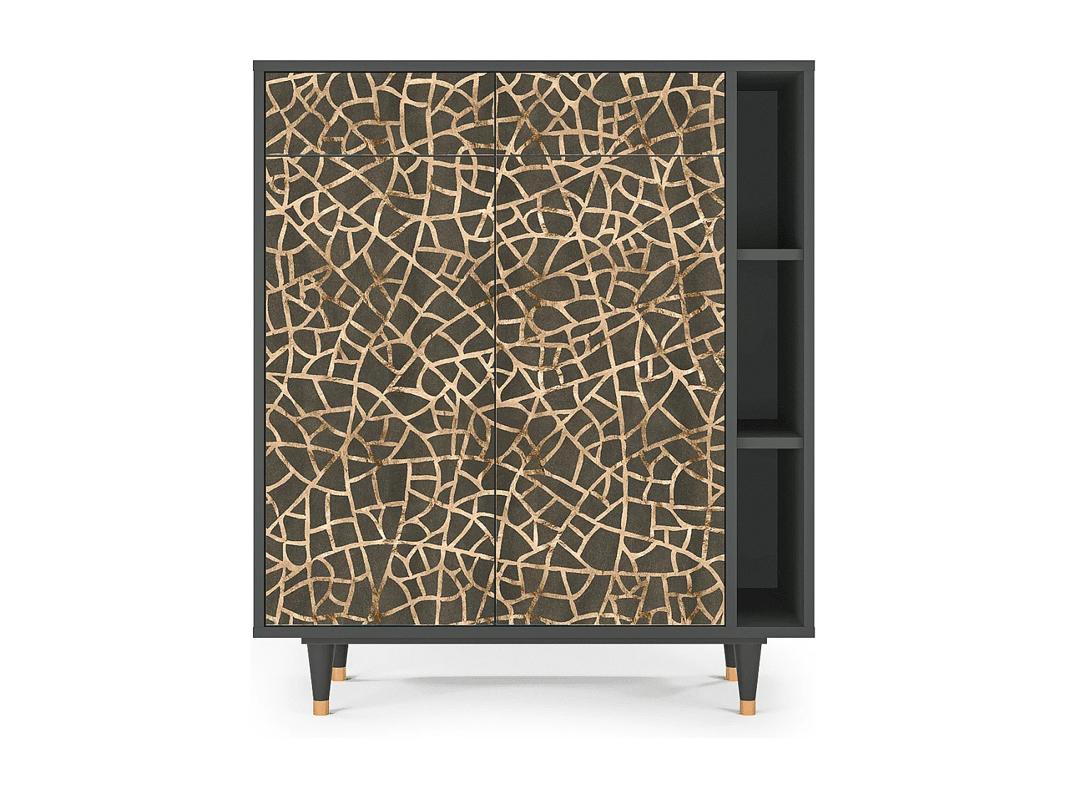 Sideboard - 96х110х41 cm - BS6 - Enlarged Leaf, Anthrazit
