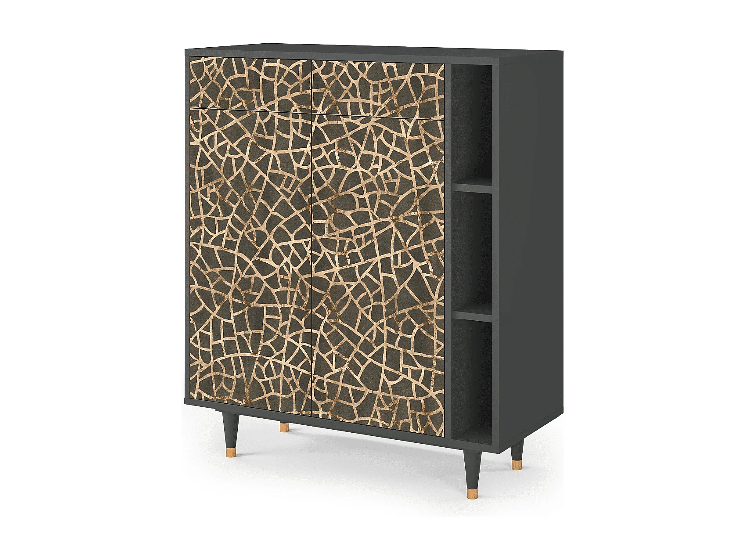 Sideboard - 96х110х41 cm - BS6 - Enlarged Leaf, Anthrazit