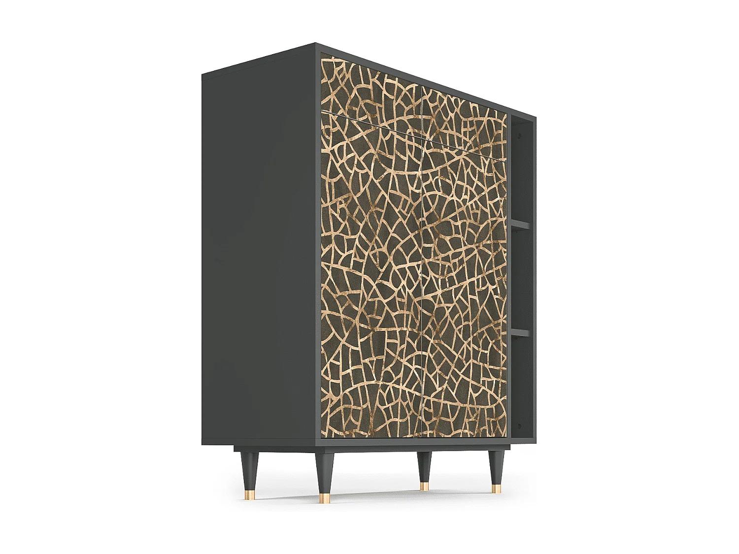 Credenza - 96х110х41 cm - BS6 - Enlarged Leaf, Antracite