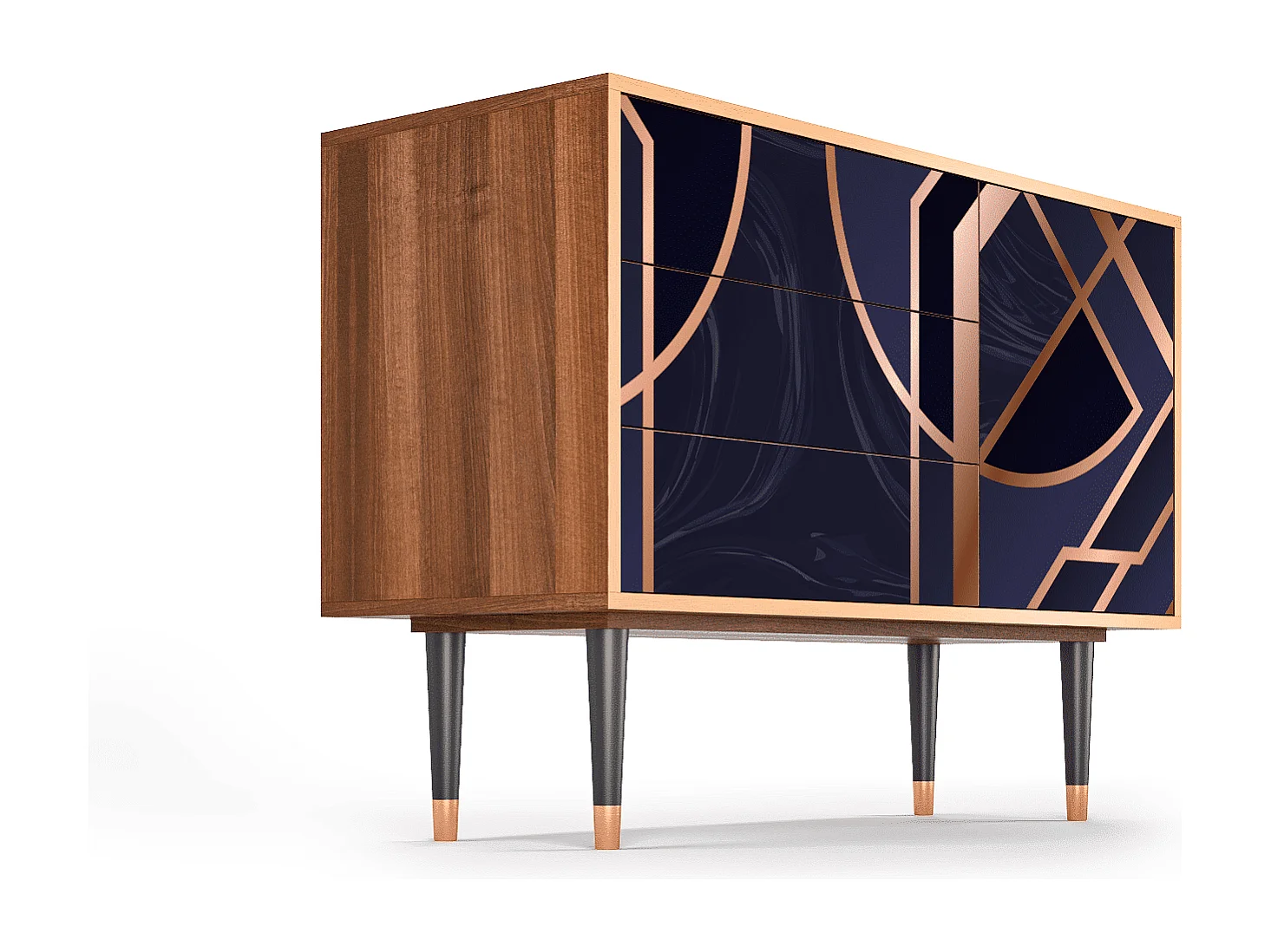 Kredens - 115х84х41 cm - S3 - Purple Temple, Orzech