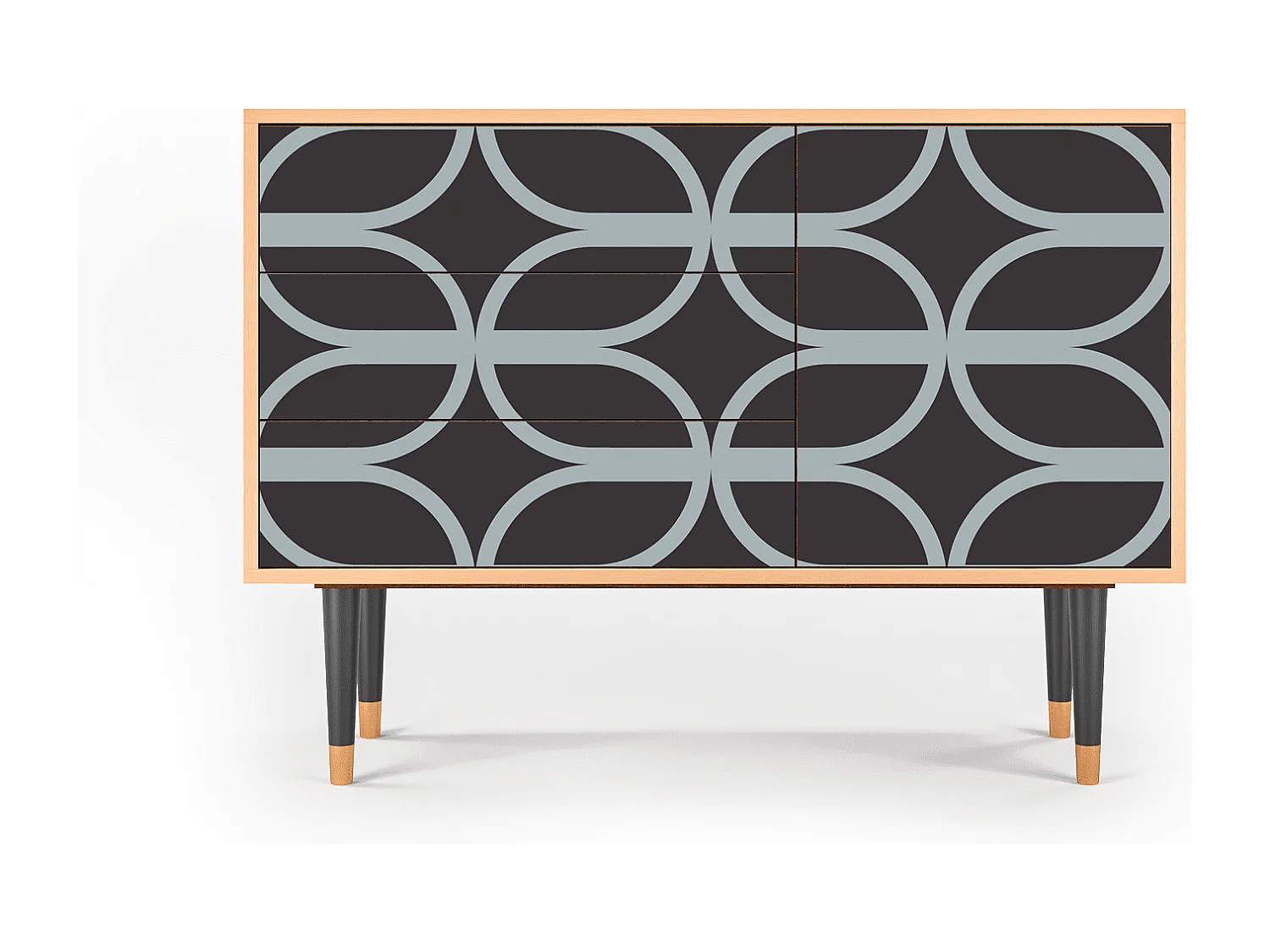 Buffet - 115х84х41 cm - S3 - Braided Blue, Noyer