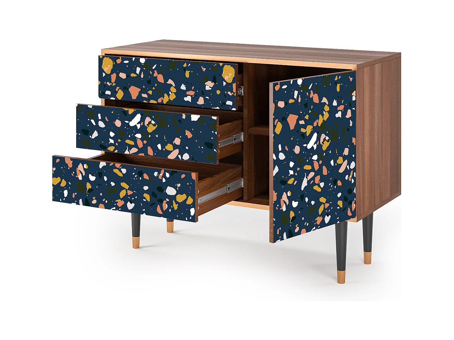 Buffet - 115х84х41 cm - S3 - Night Sky Langhterns, Noyer
