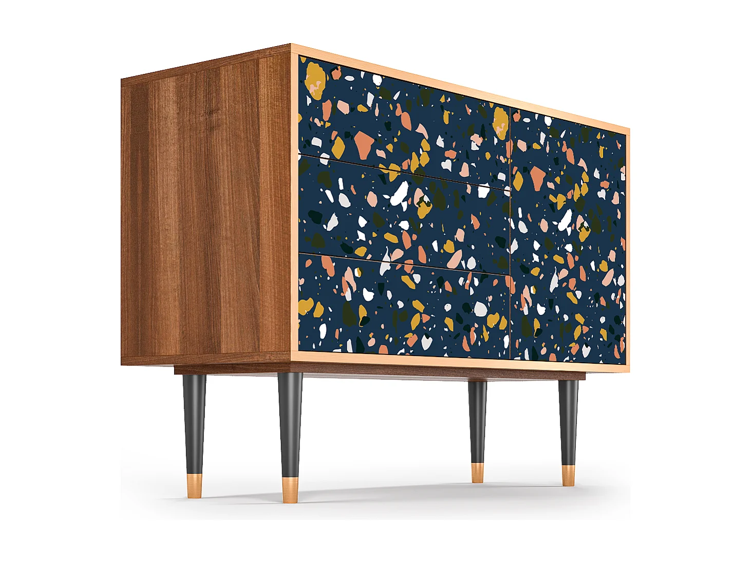 Aparador - 115х84х41 cm - S3 - Night Sky Langhterns, Nogal