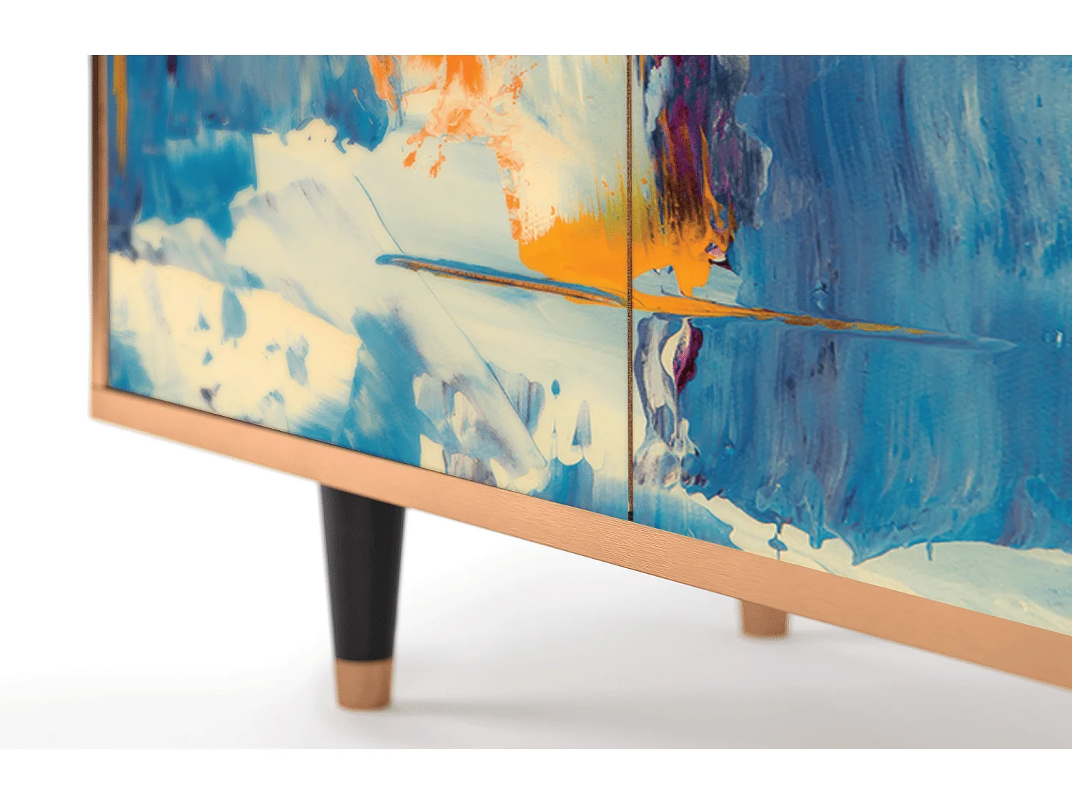 Credenza - 94x96x48 cm - BS3 - Abstract Expressionism, Noce