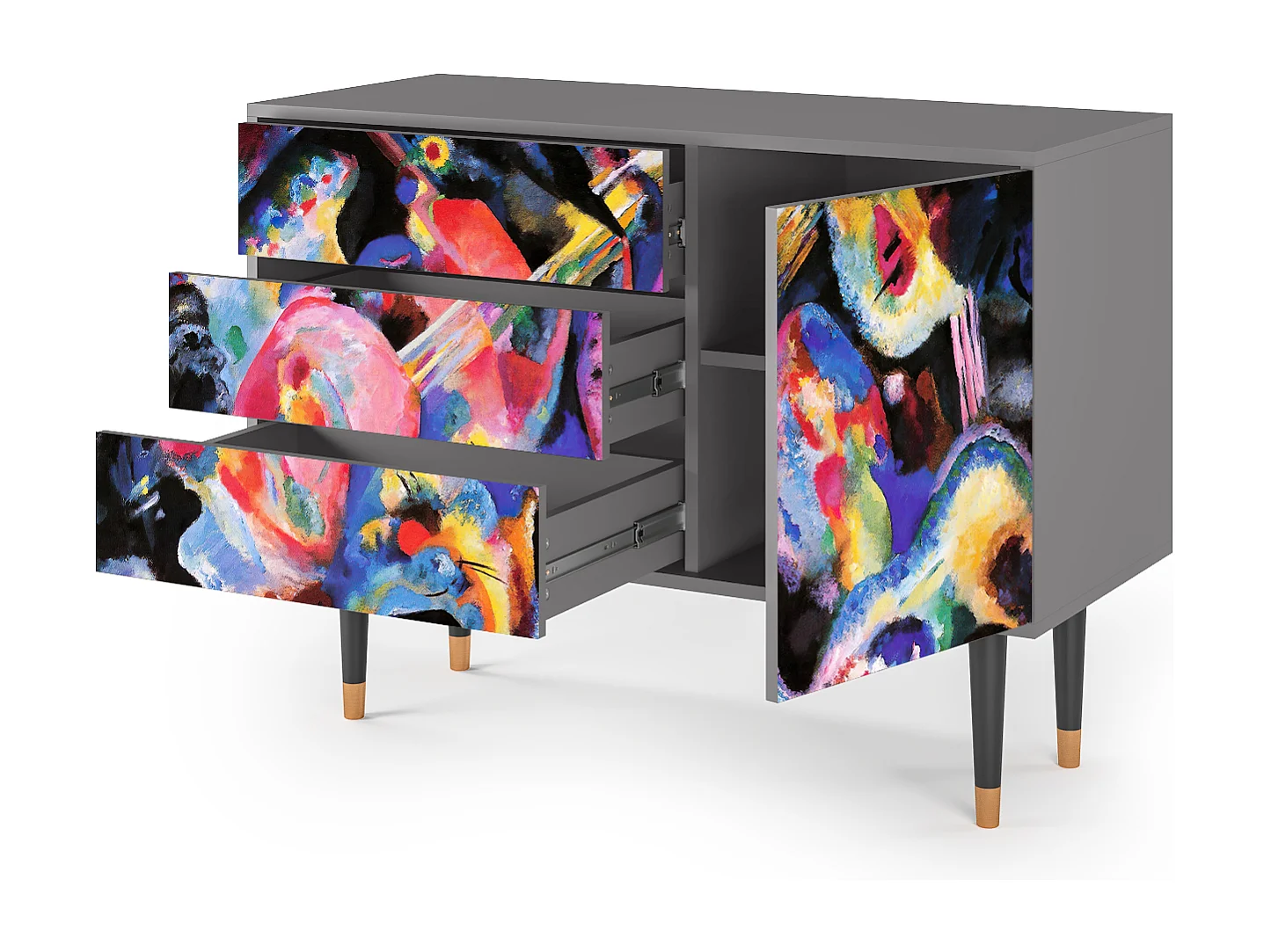 Buffet - 115х84х41 cm - S3 - Davos Winter, Gris