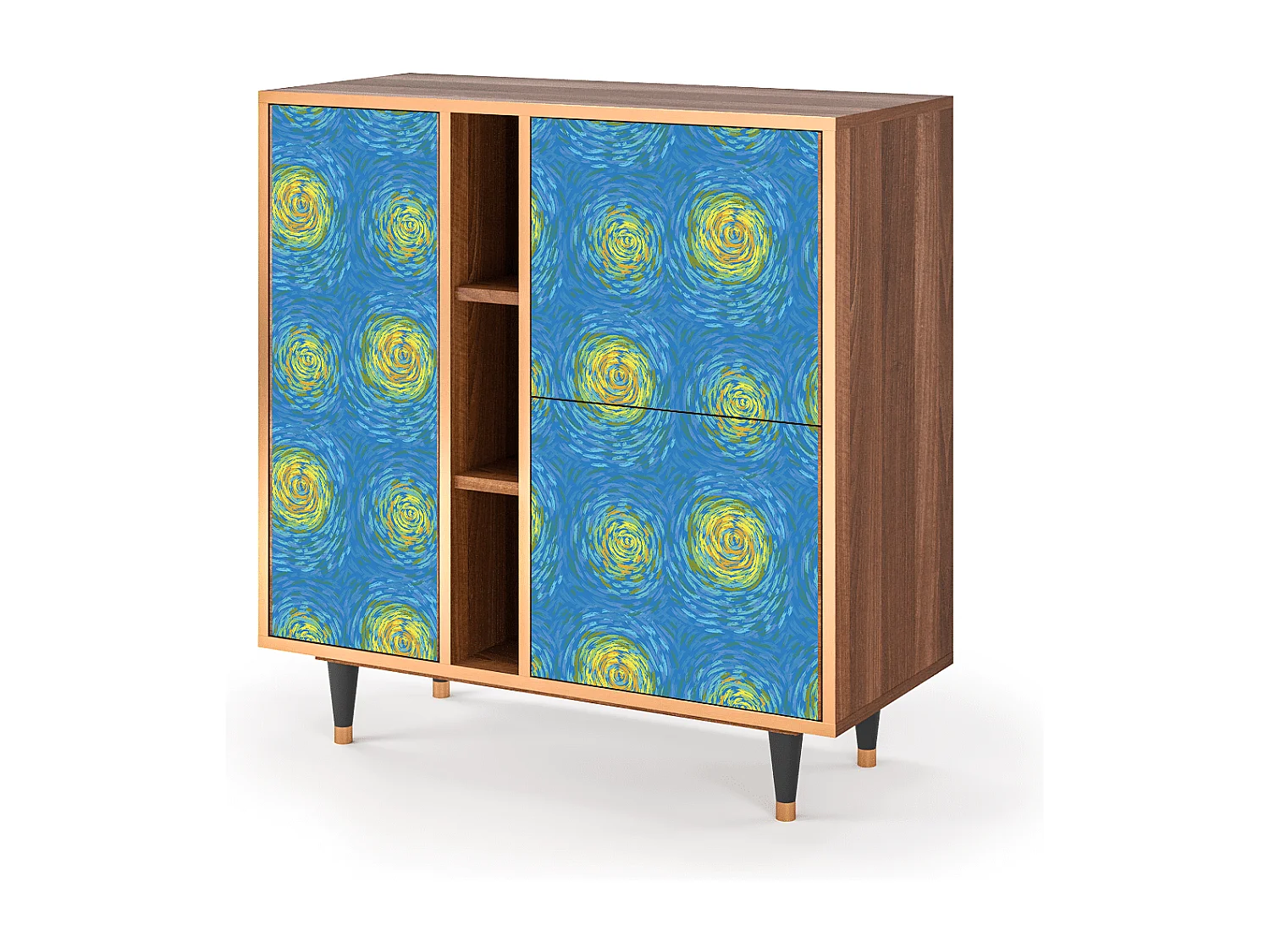 Buffet - 94х96х41 cm - BS5 - Van Gogh Lights, Noyer