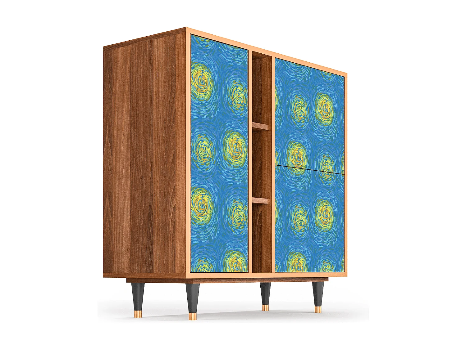 Buffet - 94х96х41 cm - BS5 - Van Gogh Lights, Noyer