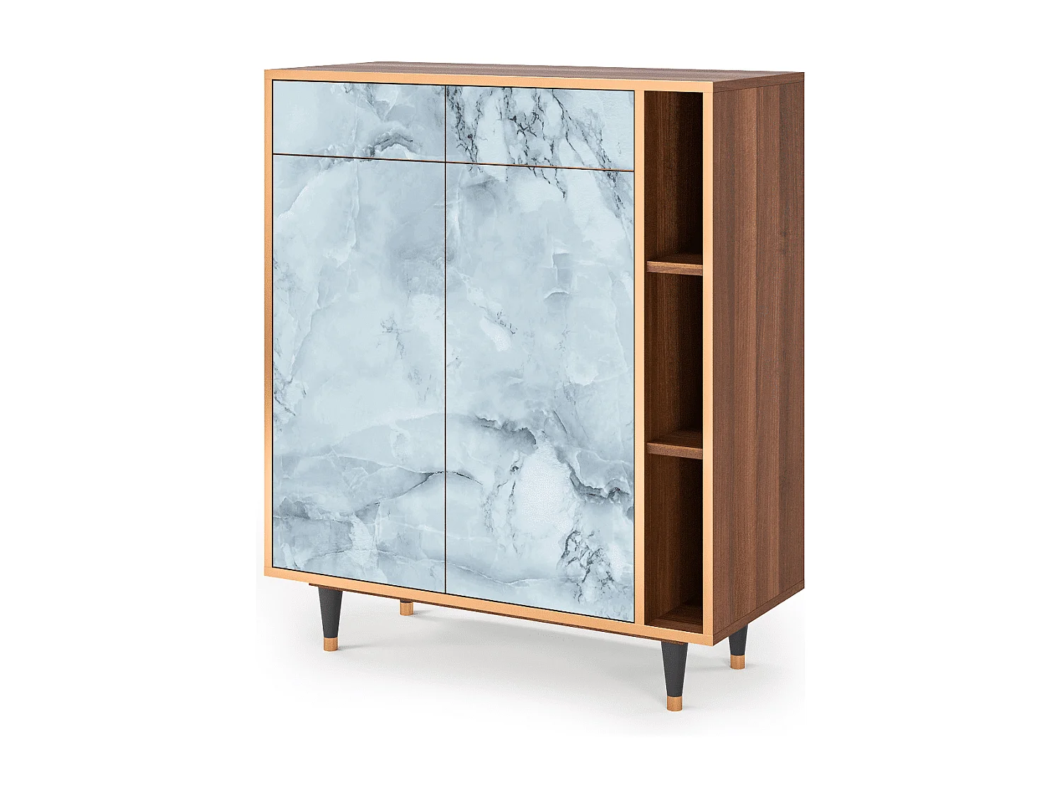 Dressoir - 96х110х41 cm - BS6 - Glacial Colour, Walnoot