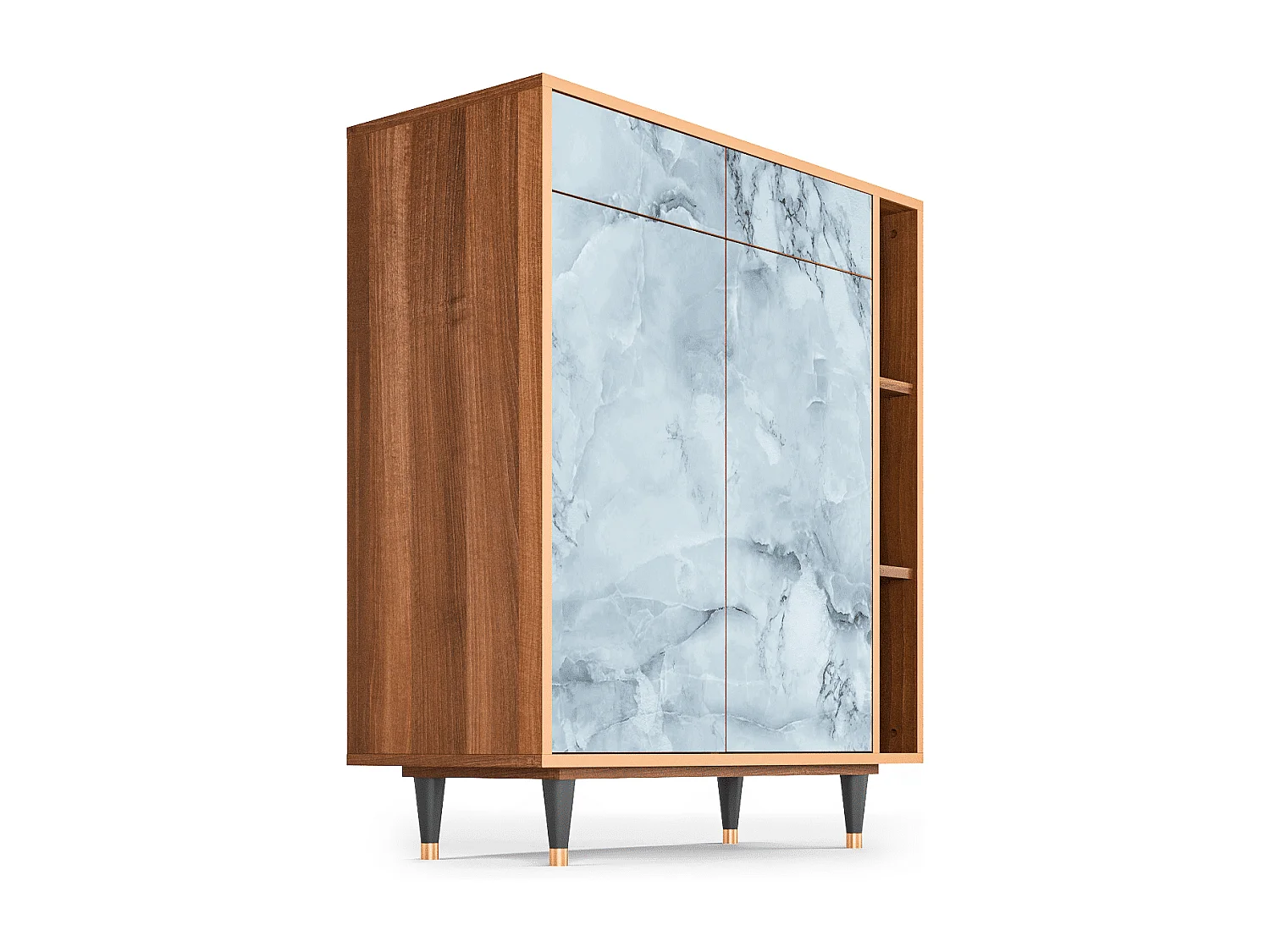 Dressoir - 96х110х41 cm - BS6 - Glacial Colour, Walnoot
