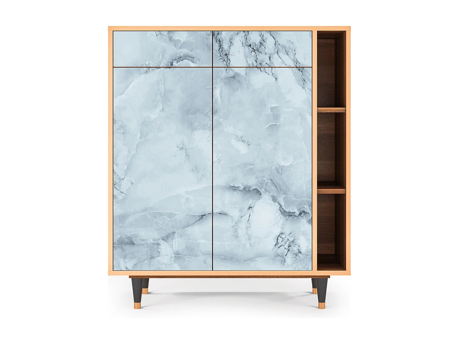 Credenza - 96х110х41 cm - BS6 - Glacial Colour, Noce