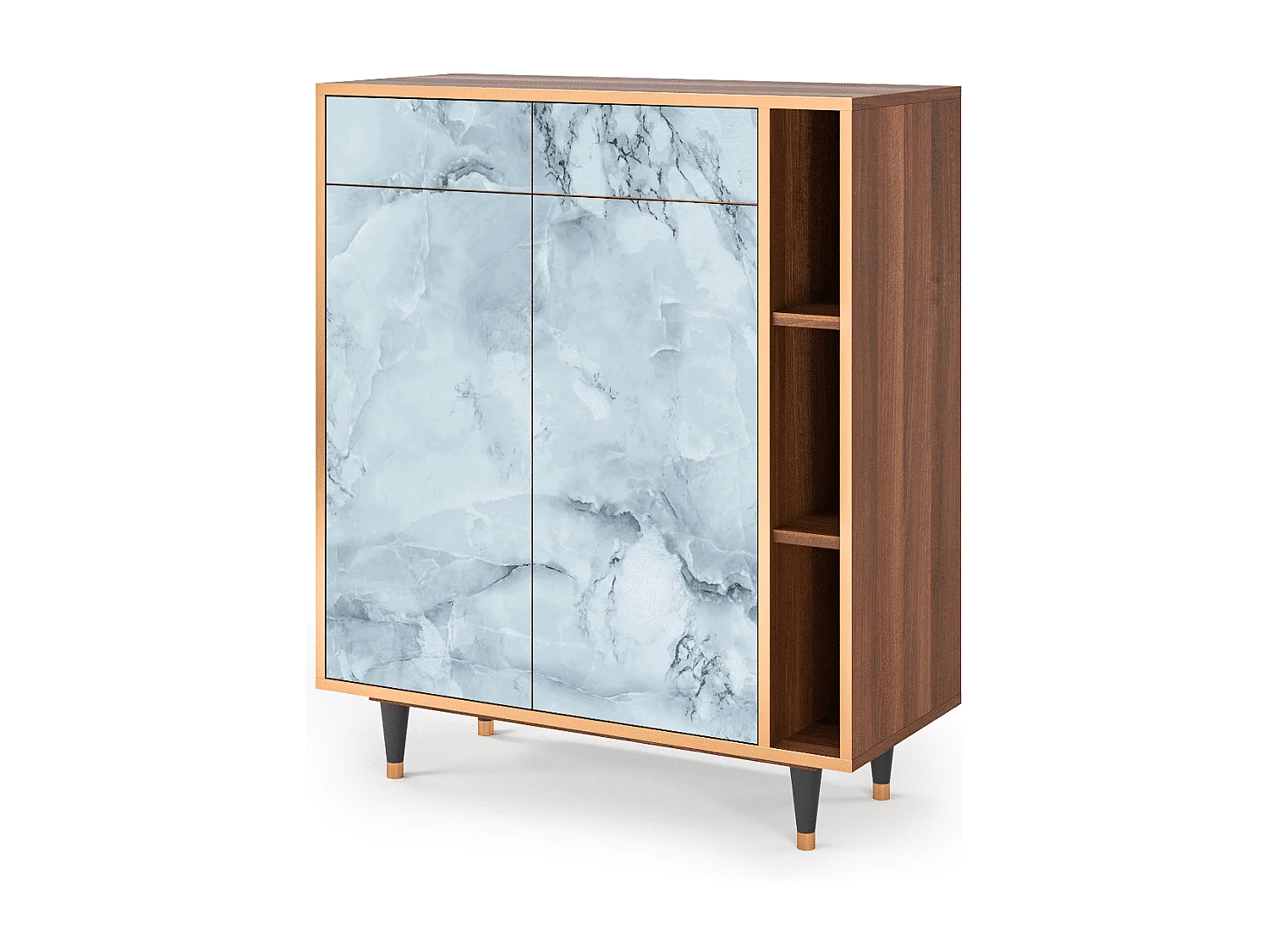 Credenza - 96х110х41 cm - BS6 - Glacial Colour, Noce