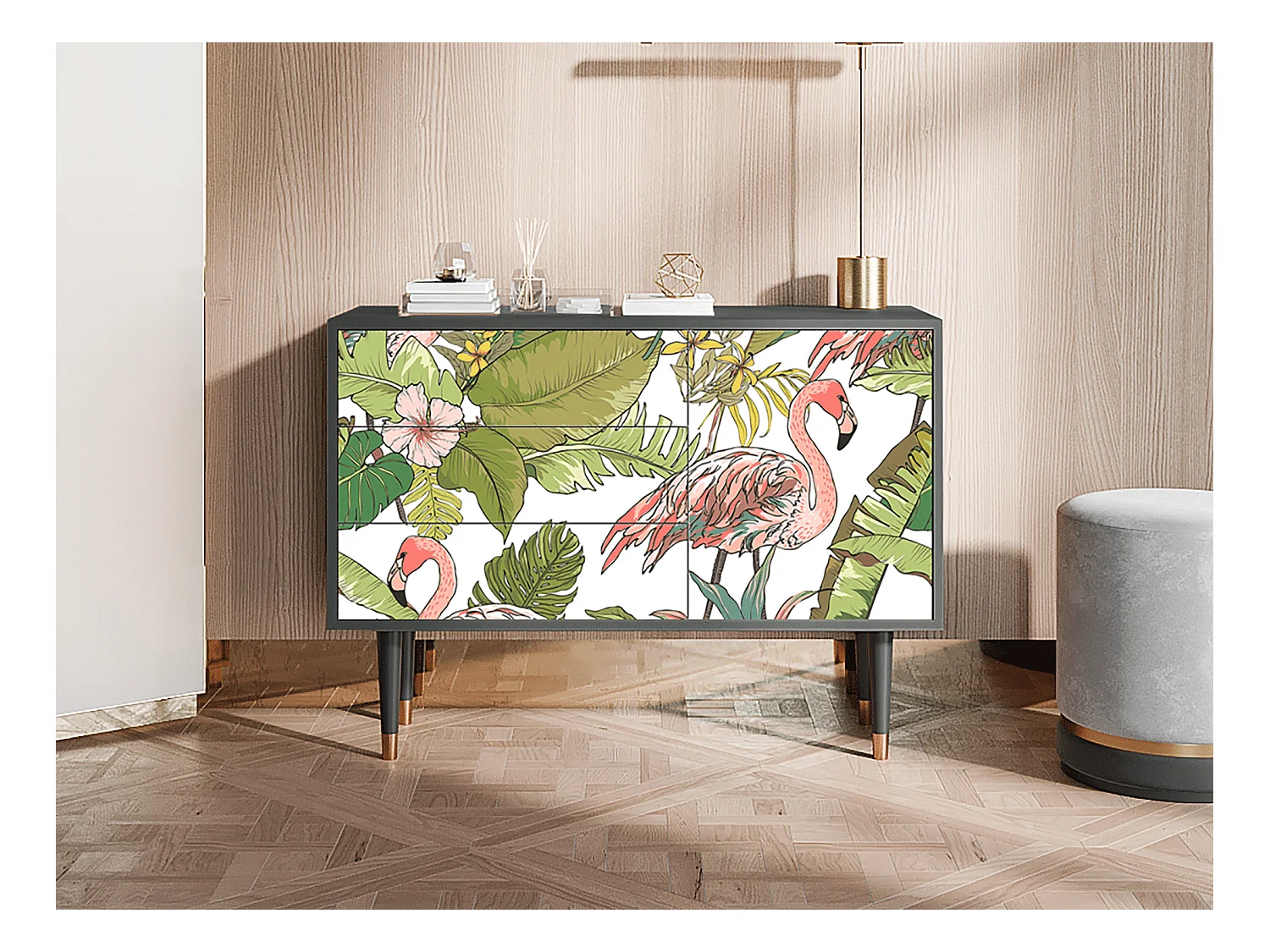 Aparador - 115х84х41 cm - S3 - Sweet Flamingo, Antracita