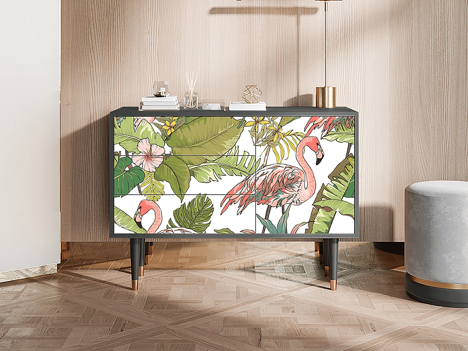 Buffet - 115х84х41 cm - S3 - Sweet Flamingo, Anthracite